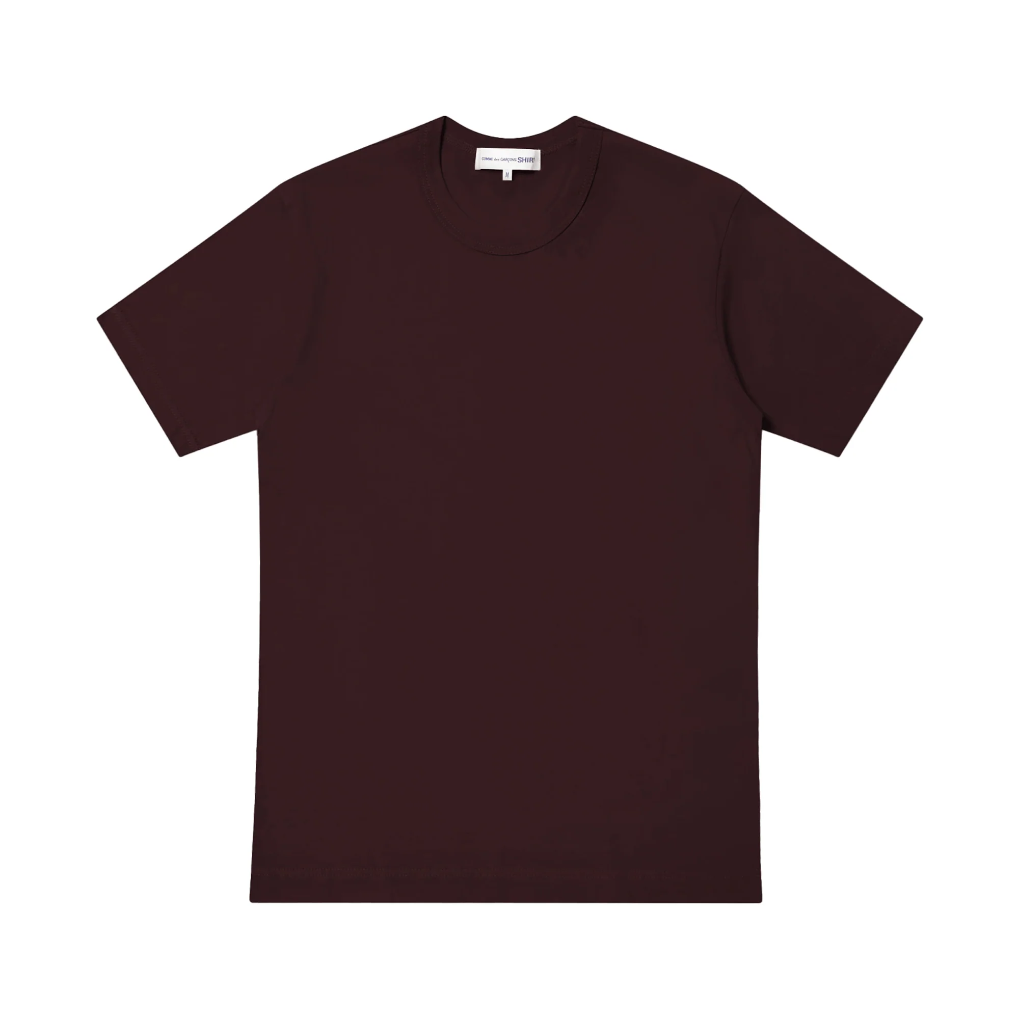 Basic Neck Logo S/S T-Shirt Maroon