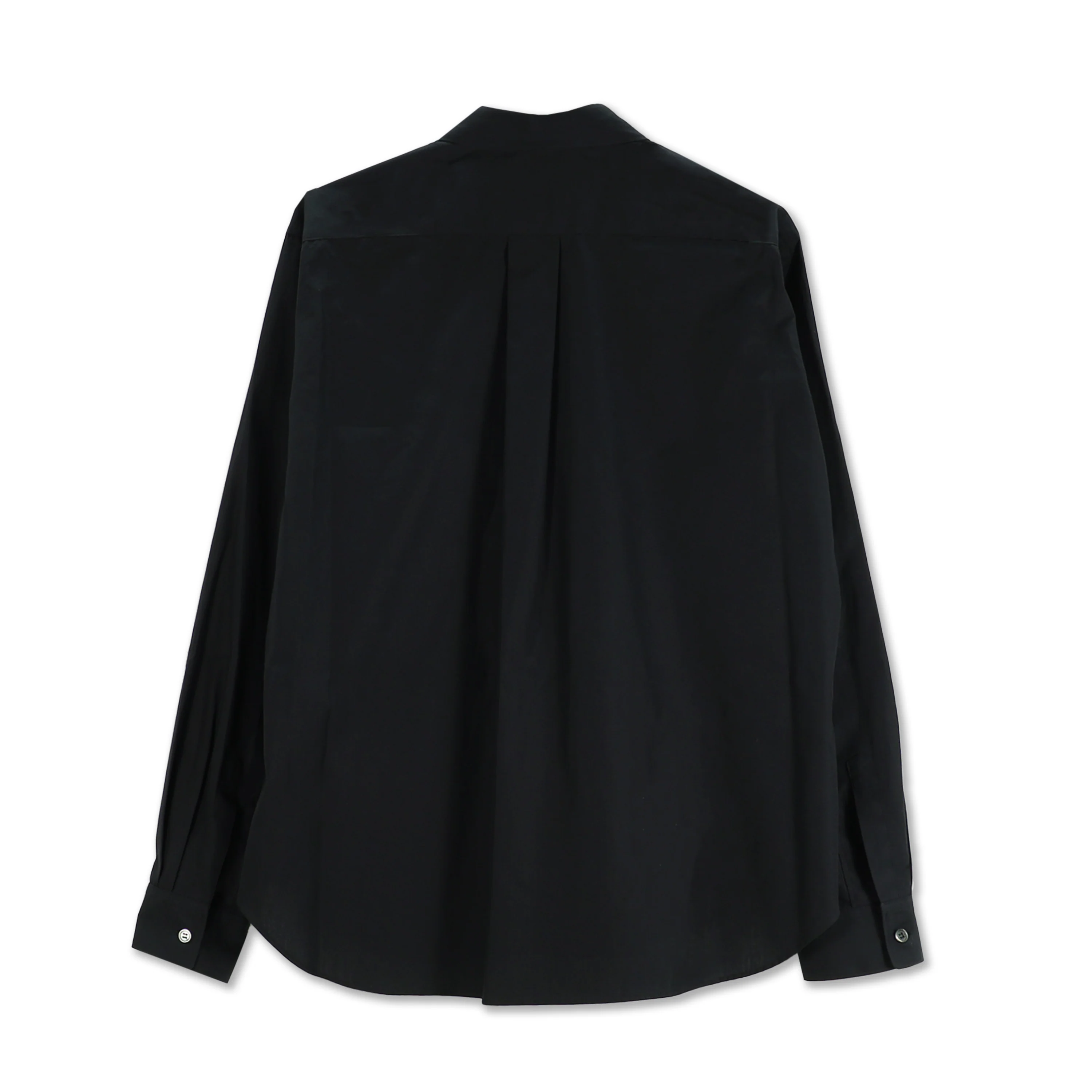 Black Cotton Broad Pocketed Shirt - Image 2