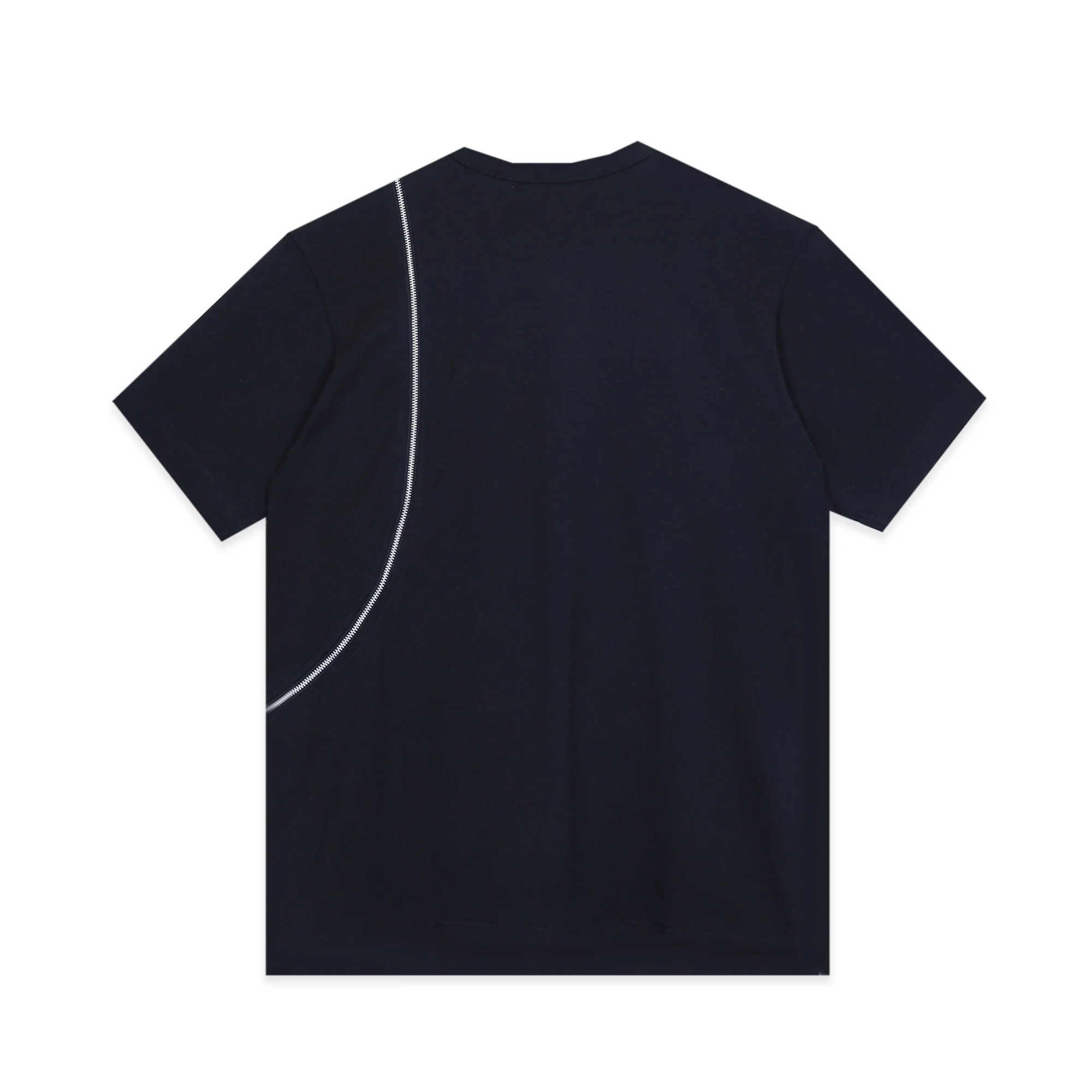 Black Curve Zip T-Shirt - Image 2