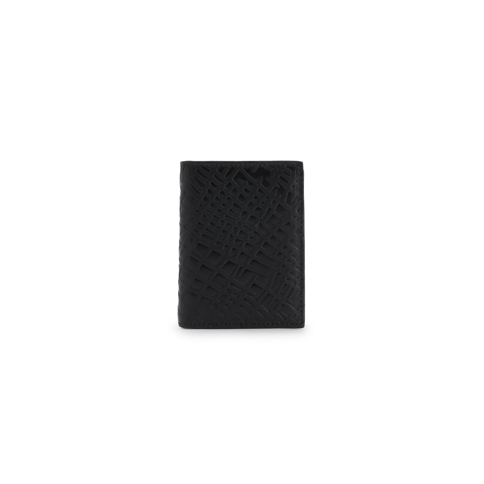 Black Embossed Roots Group Wallet (0641ERB)