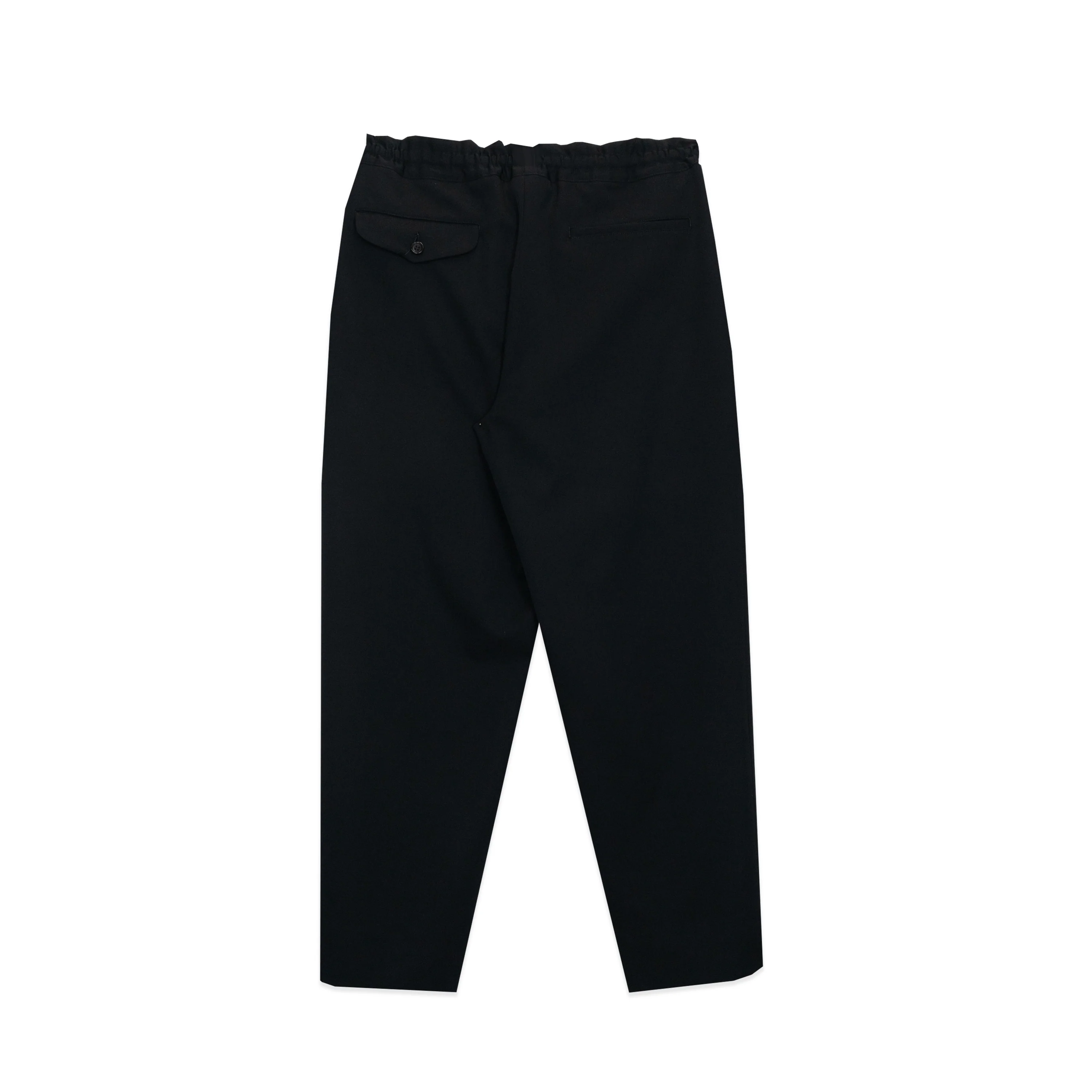 Black Gabardine Elasticised Waist Pant - Image 2