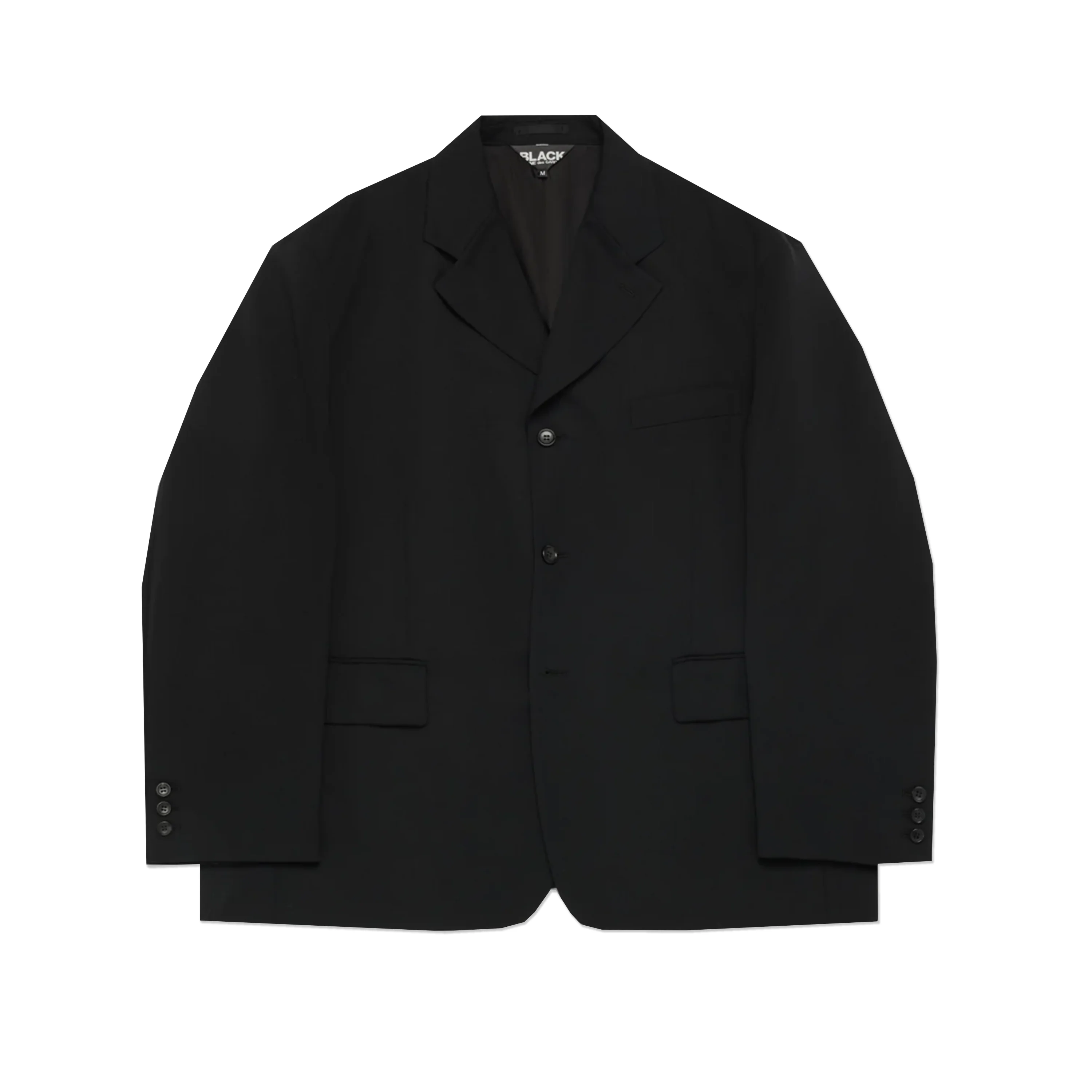 Black Oversized Wool Jacket
