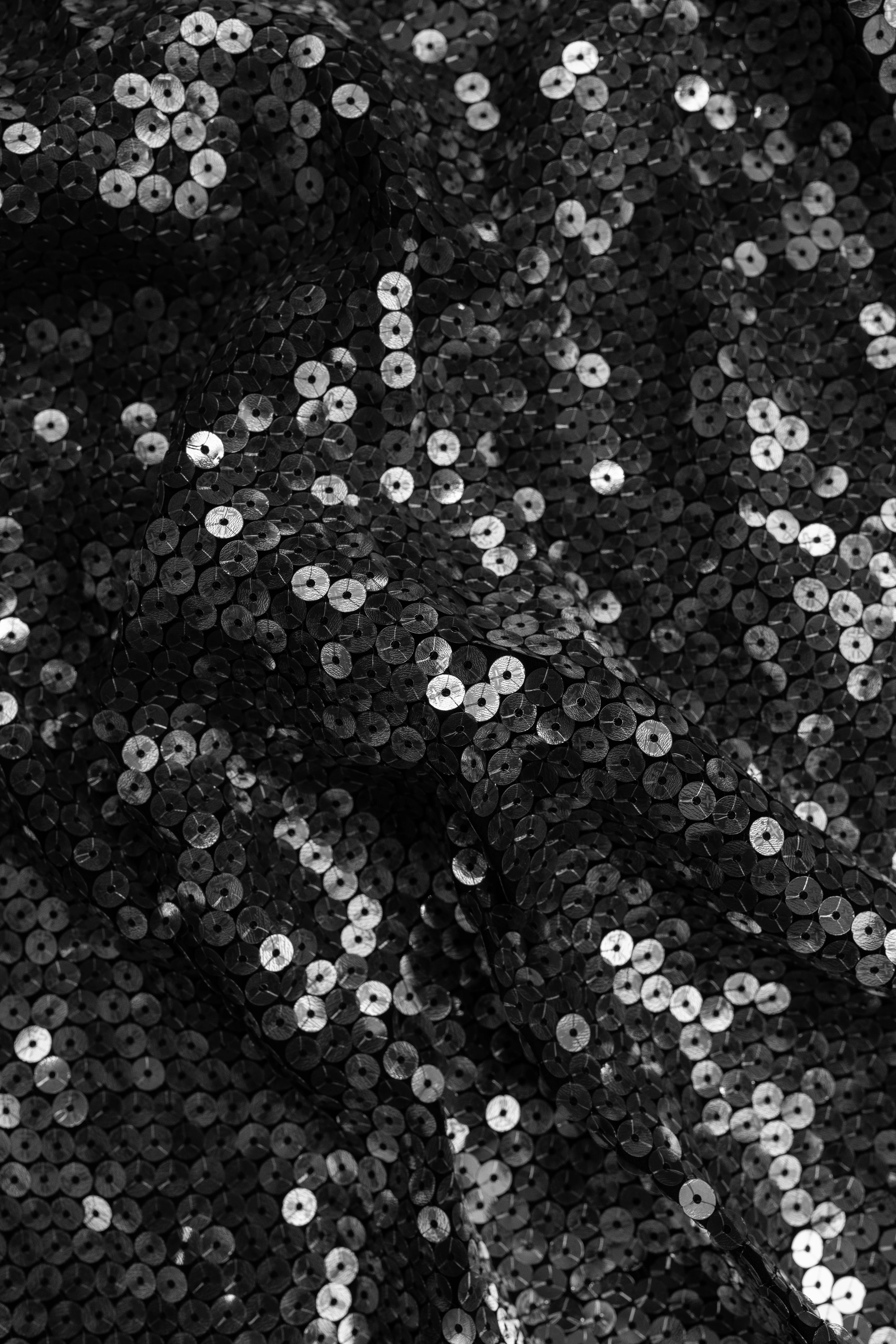 Black Silver Sequined Georgette Tank - Image 2