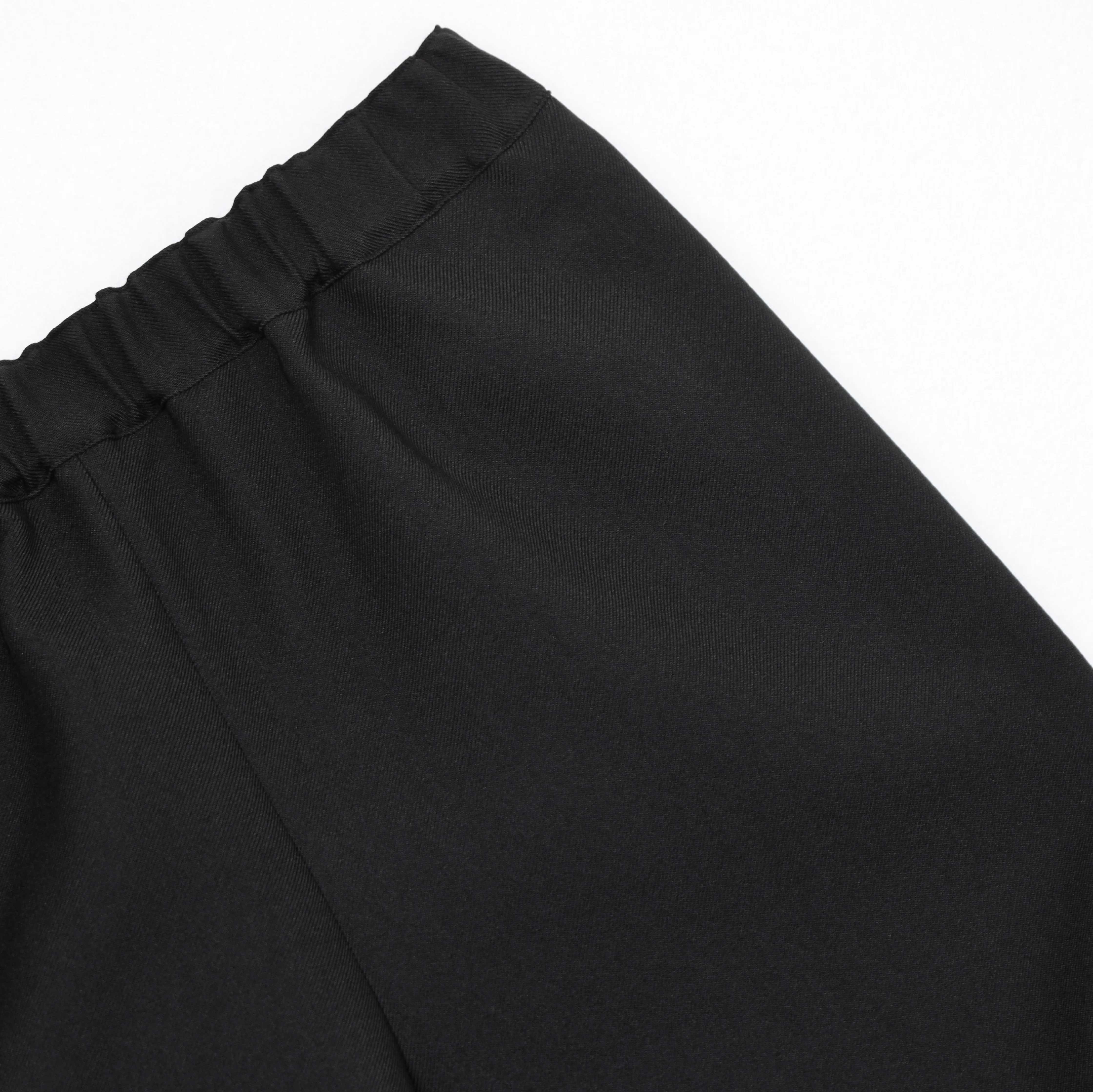 Black Twill Tie Cuff Pants - Image 2