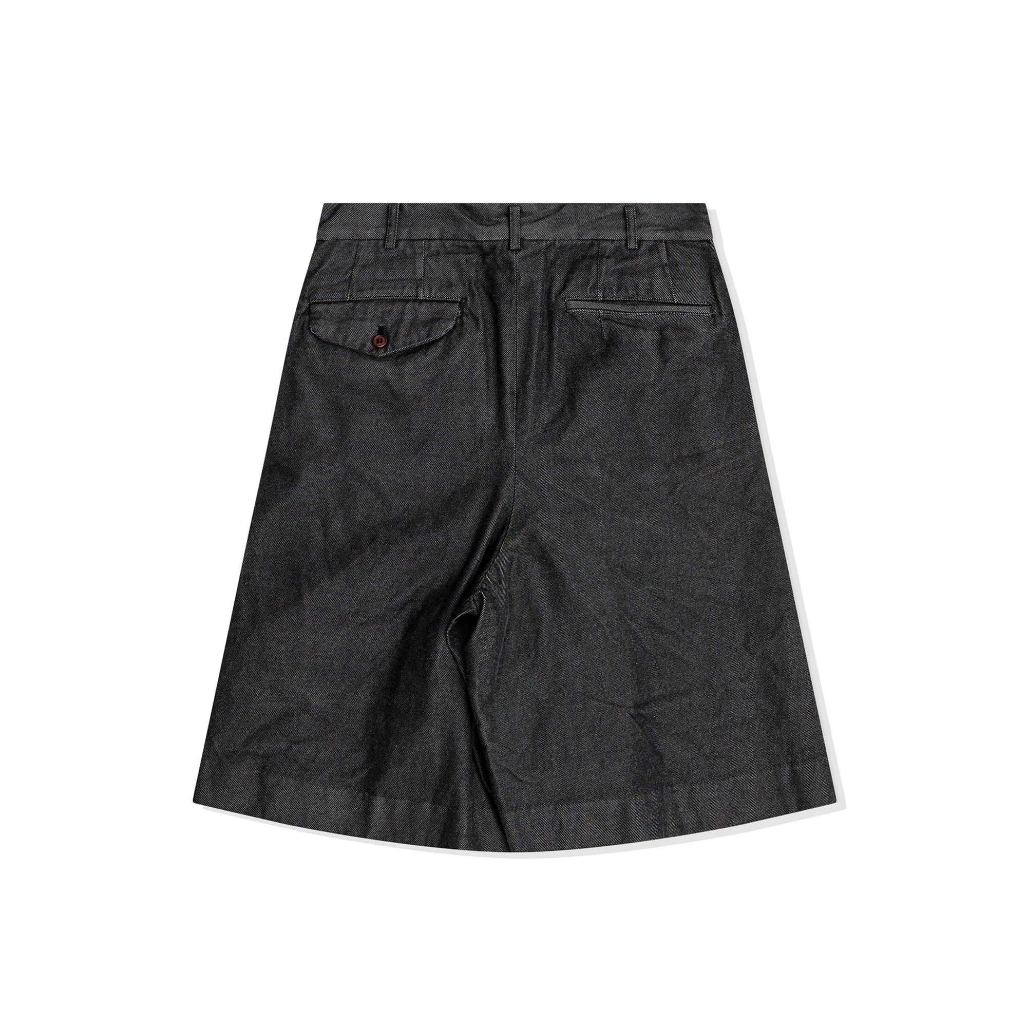 Patchwork Polyester Denim Shorts - Image 2