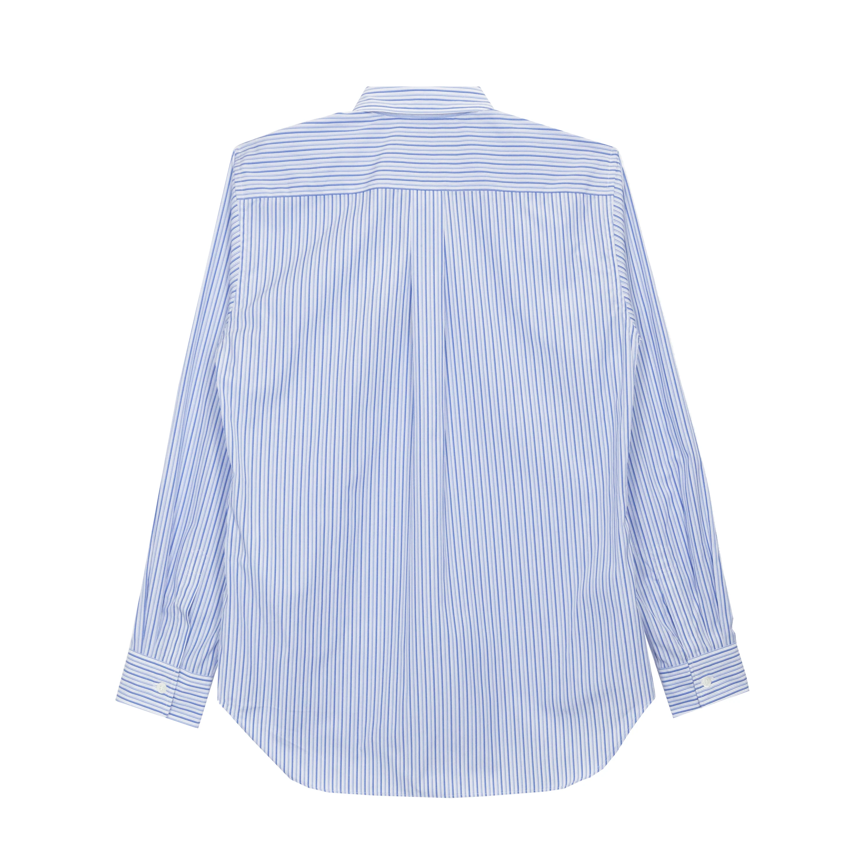 Blue Stripe x Mesh Shirt - Image 2