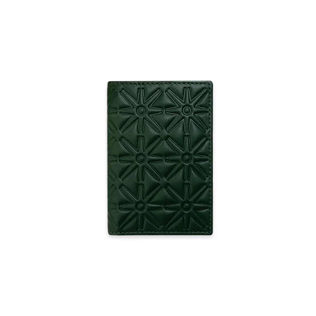 Bottle Green Embossed Group Wallet (SA640EA)