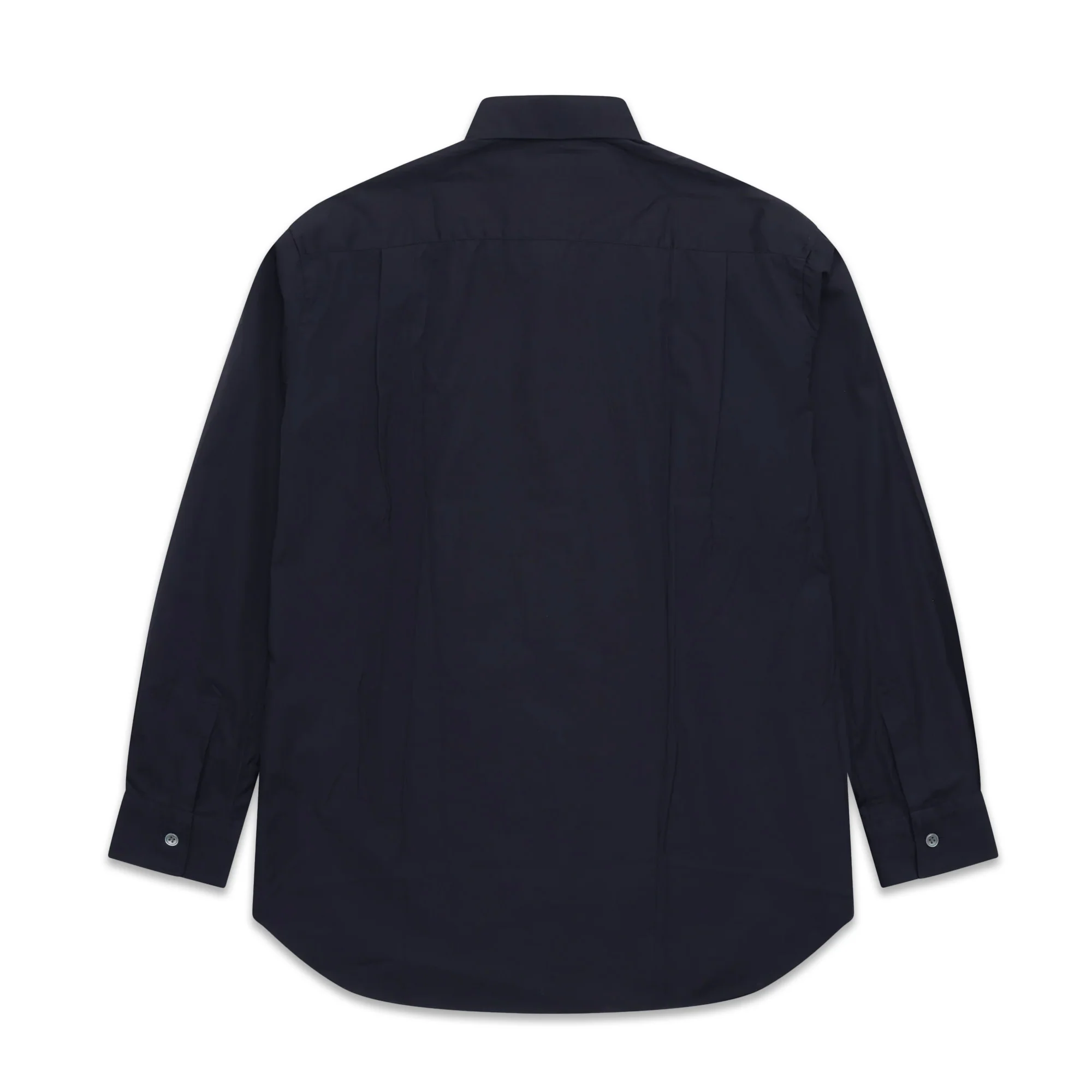 SHIRT FOREVER Cotton Peter Pan Collar Shirt Navy - Image 2