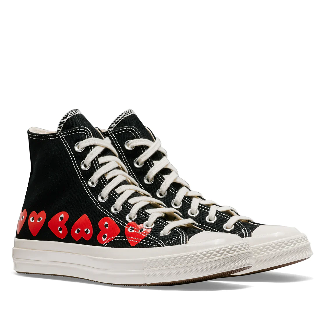 Converse Multi Red Heart High Top (Black) - Image 3