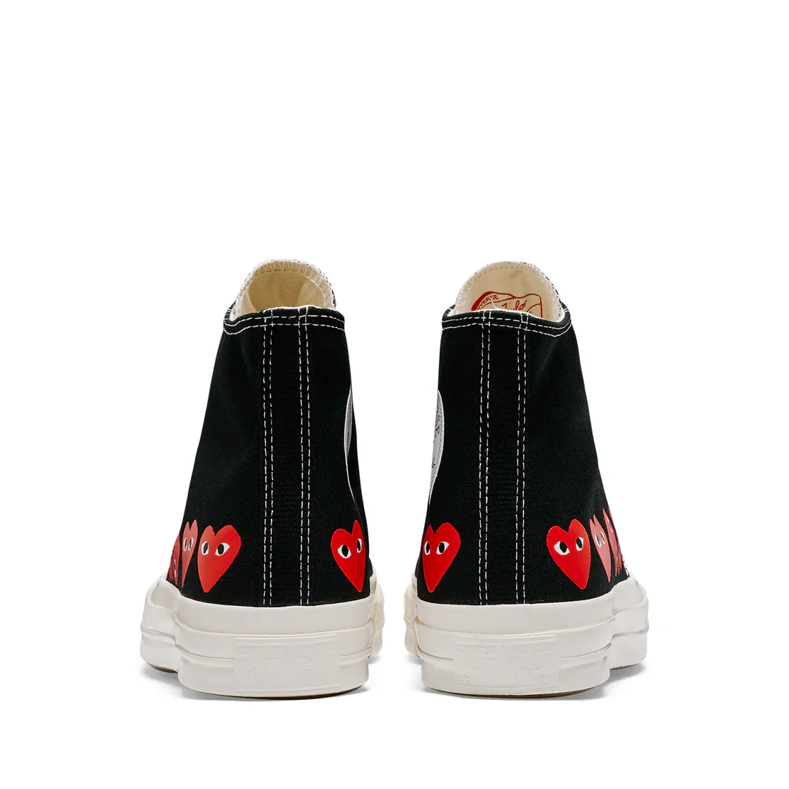 Converse Multi Red Heart High Top (Black) - Image 4