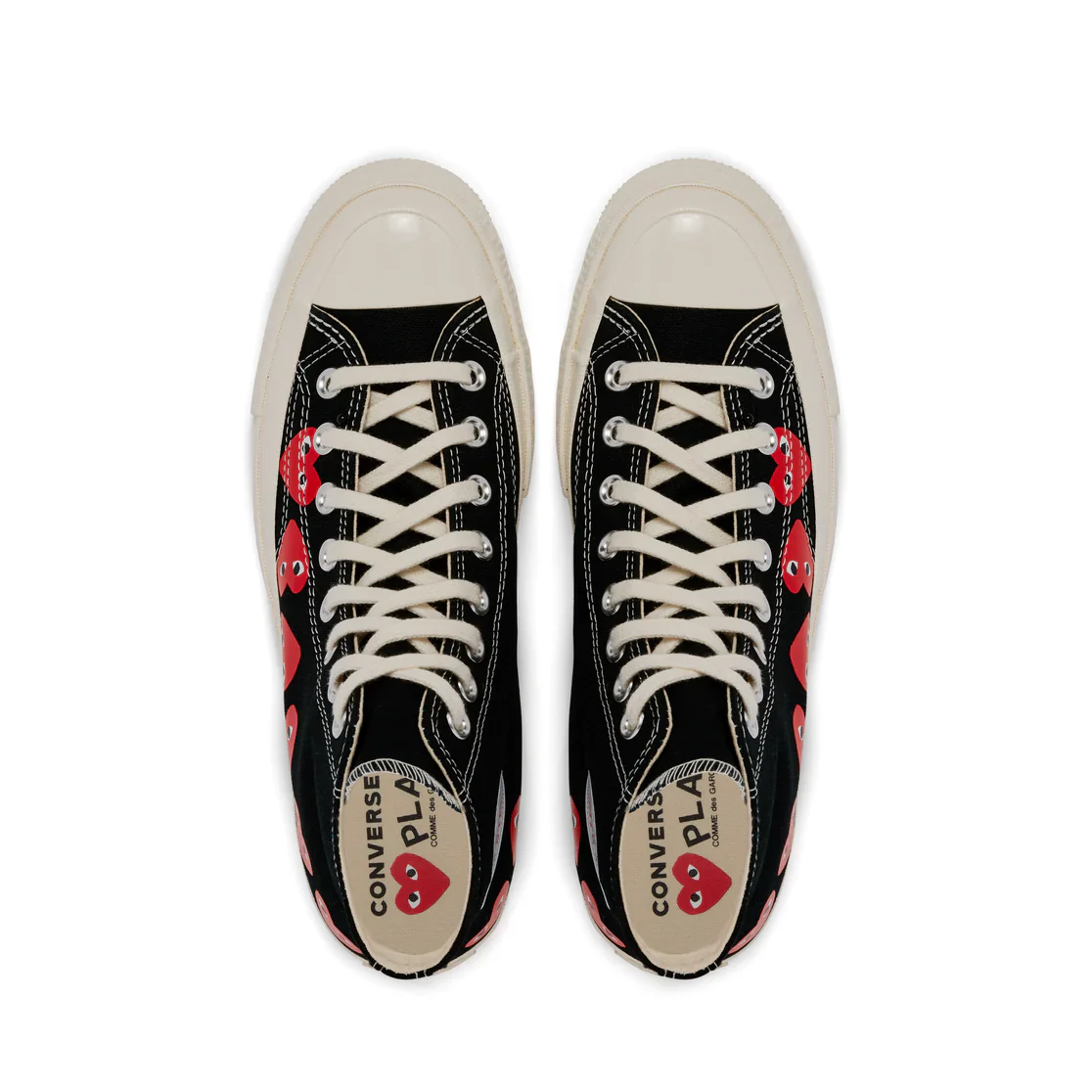 Converse Multi Red Heart High Top (Black) - Image 6
