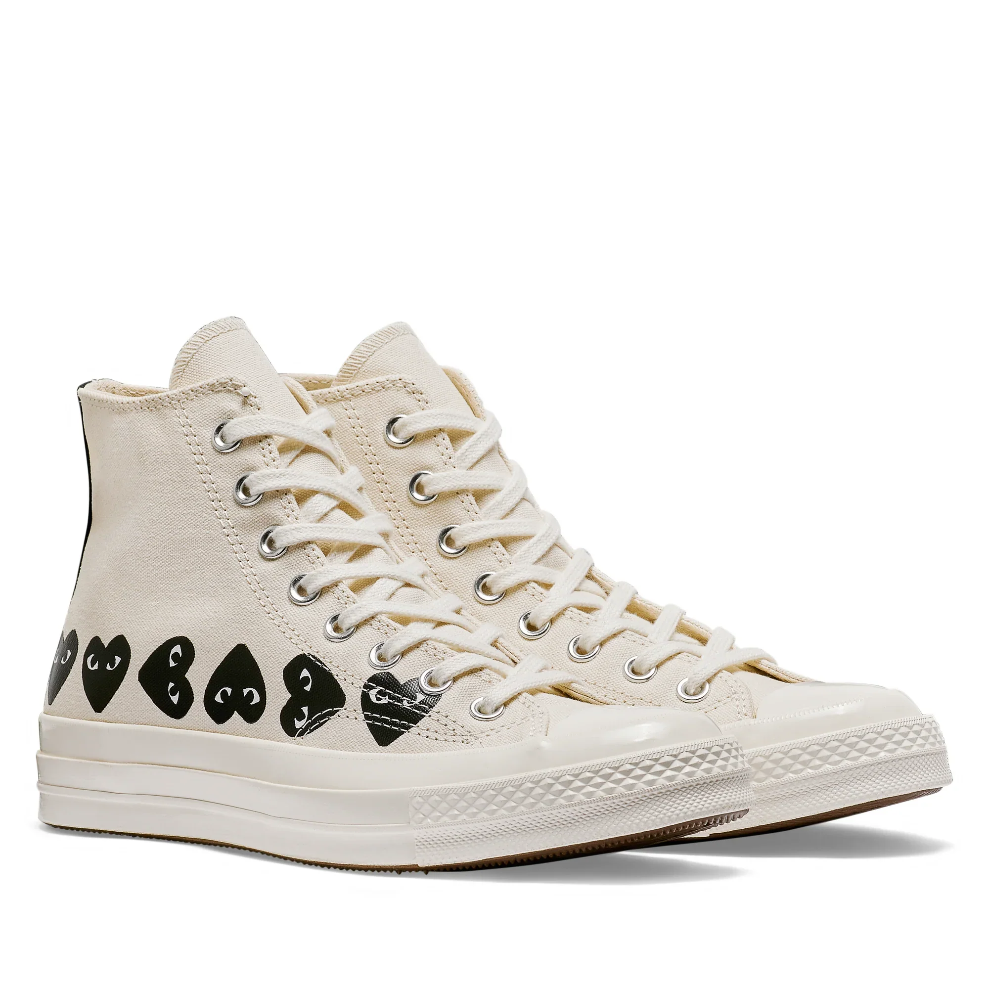 Converse Multi Black Heart High Top (White) - Image 3