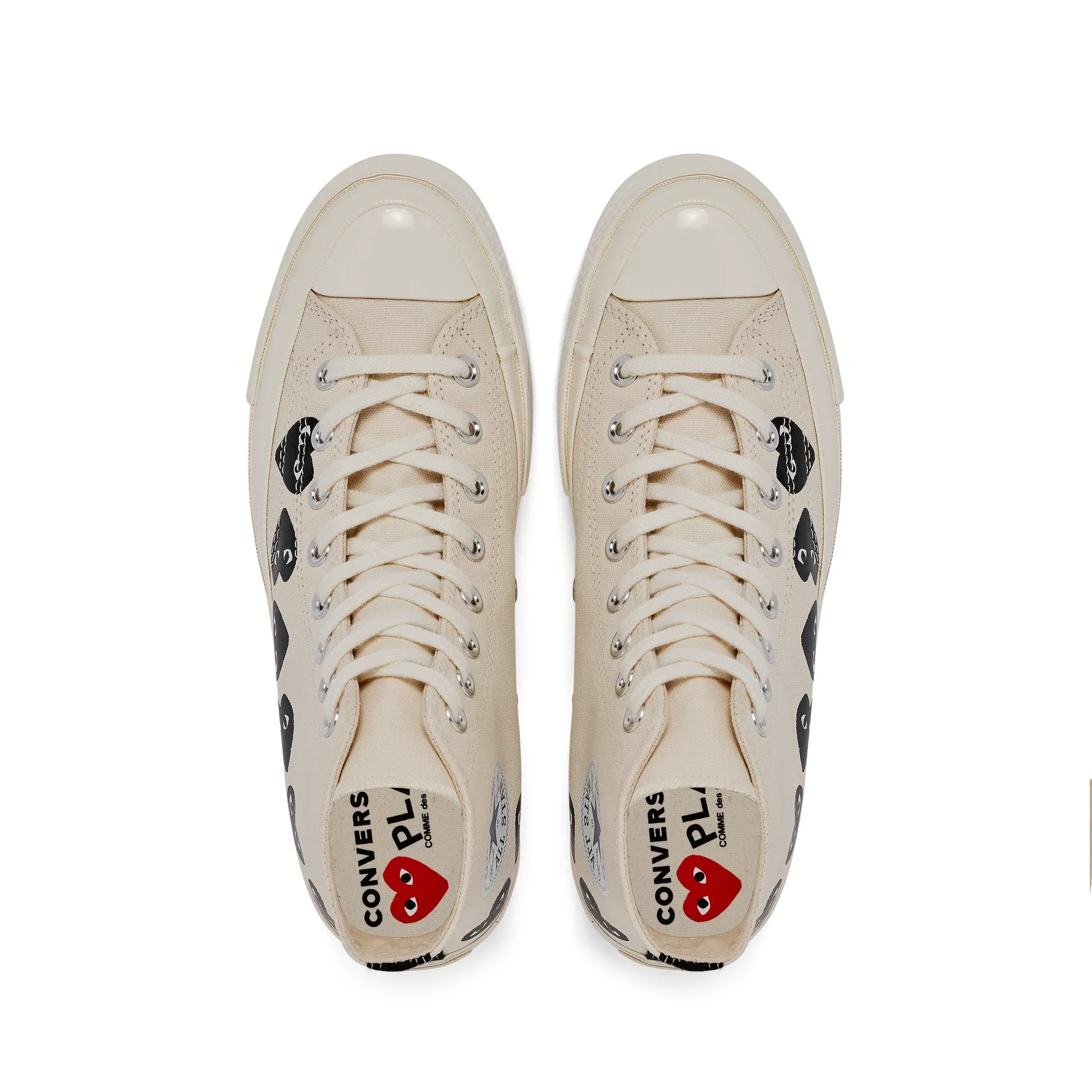 Converse Multi Black Heart High Top (White) - Image 6