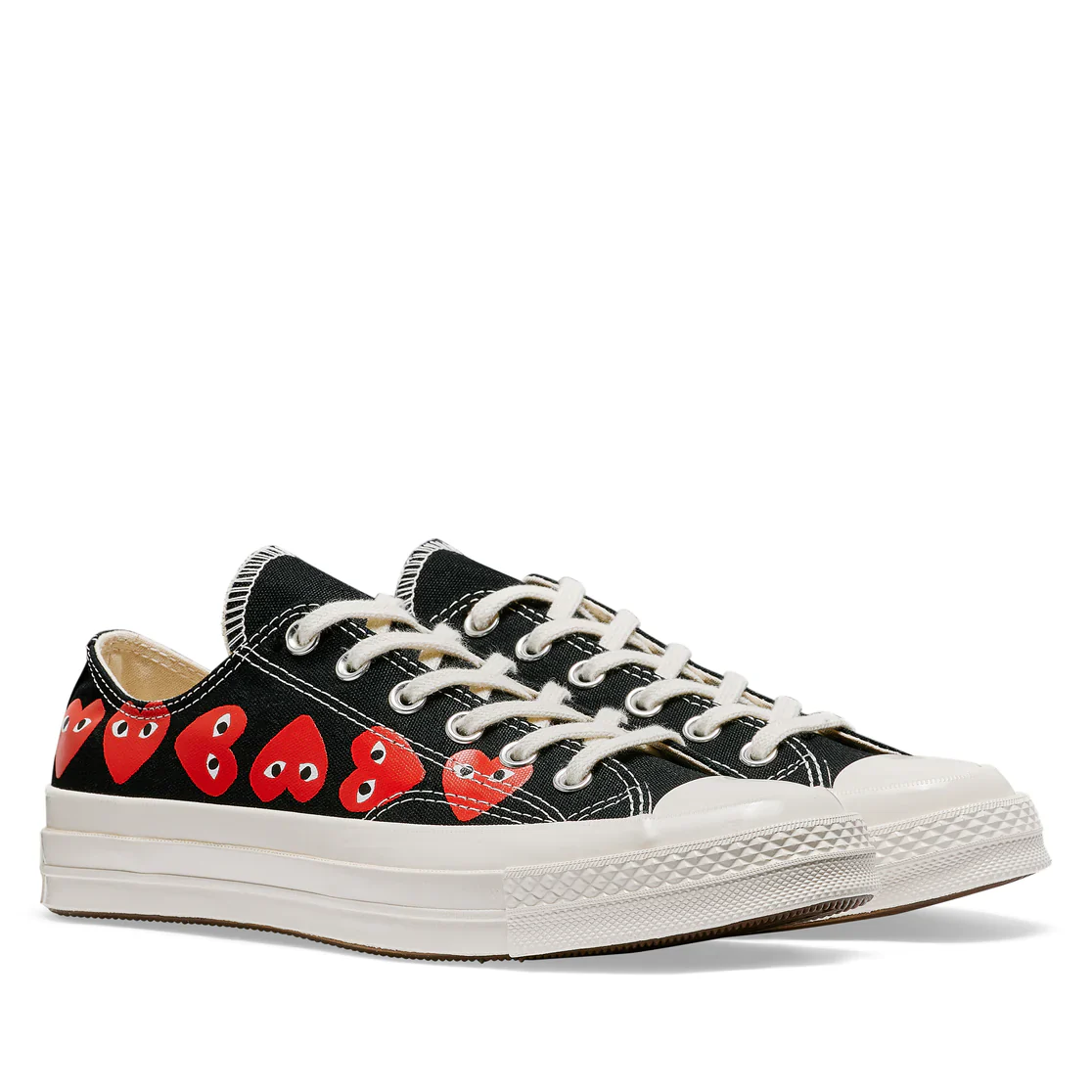 Converse Multi Red Heart Low Top (Black) - Image 3