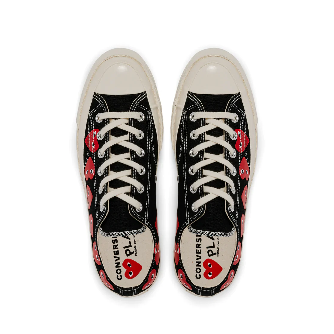 Converse Multi Red Heart Low Top (Black) - Image 6