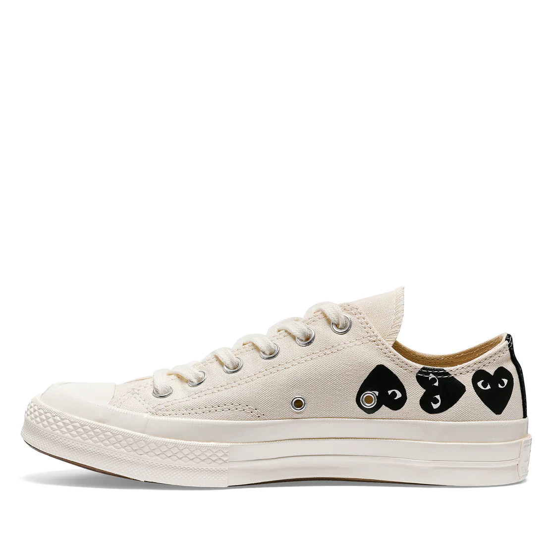 Converse Multi Black Heart Low Top (White) - Image 2