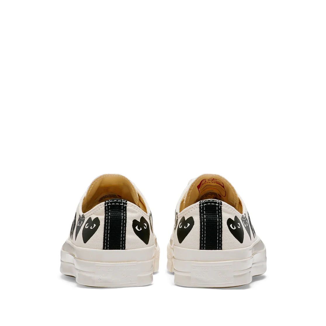 Converse Multi Black Heart Low Top (White) - Image 4