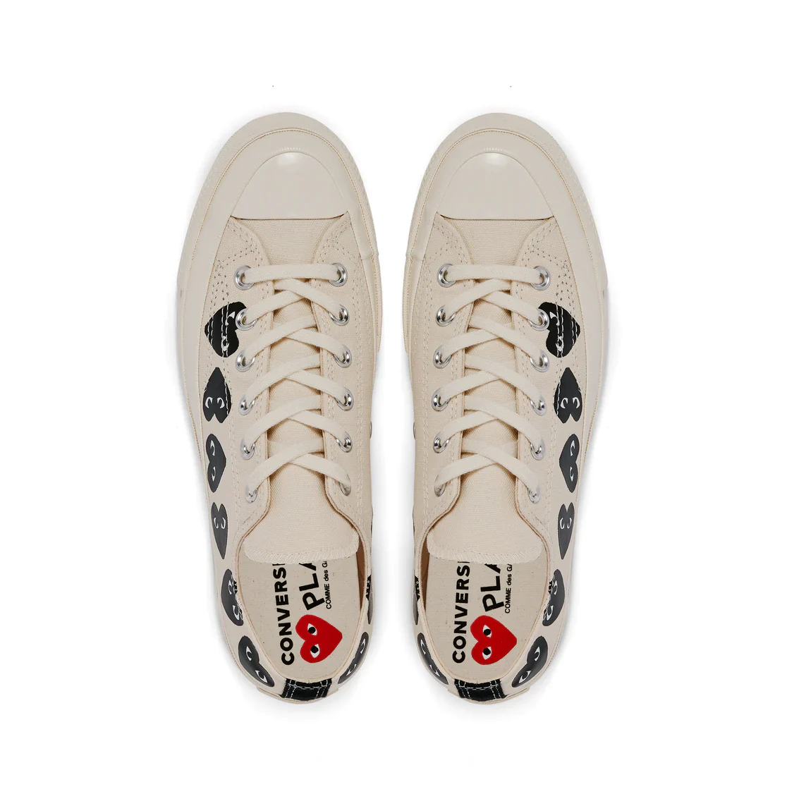 Converse Multi Black Heart Low Top (White) - Image 6