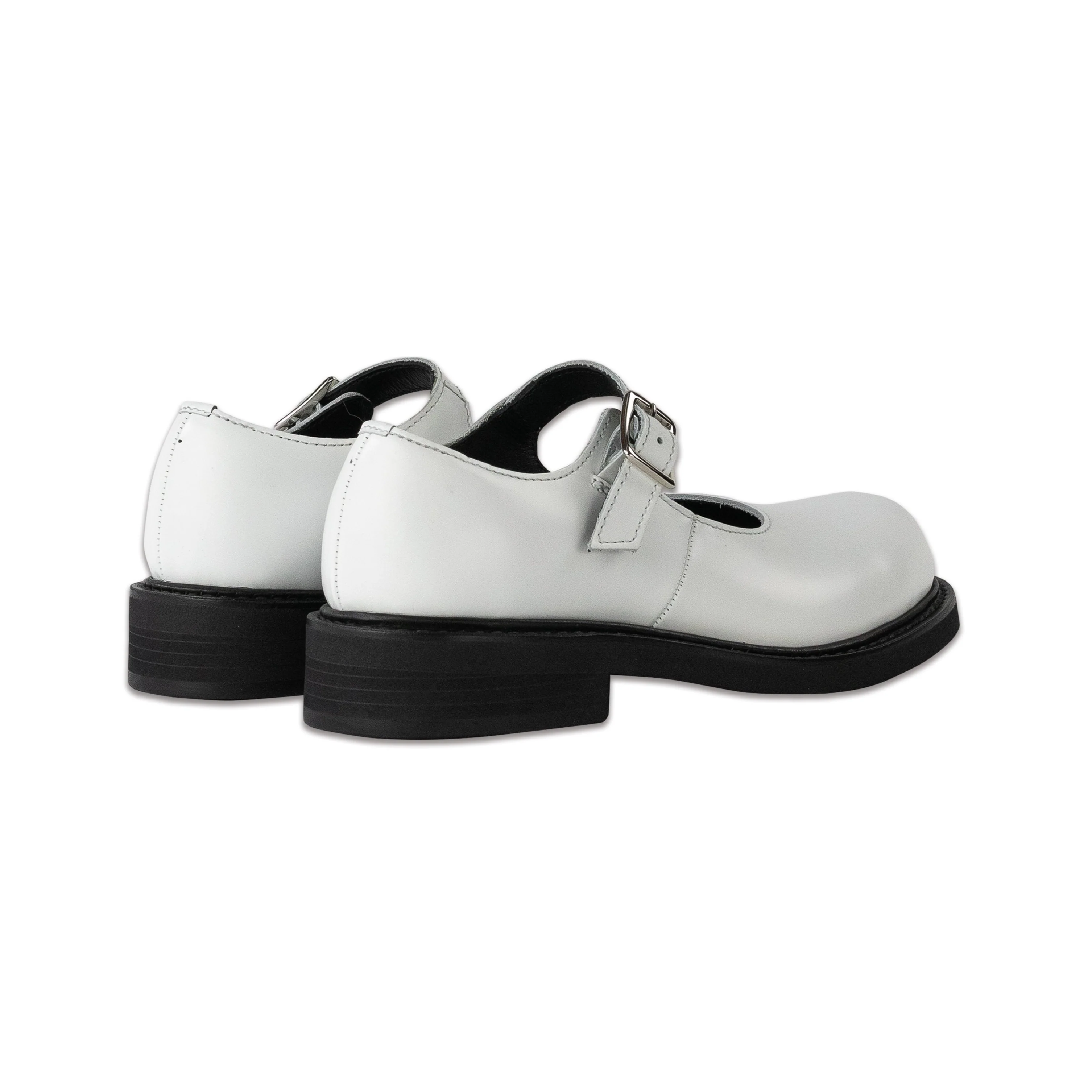 Leather Goodyear Mary Jane Shoes White - Image 3