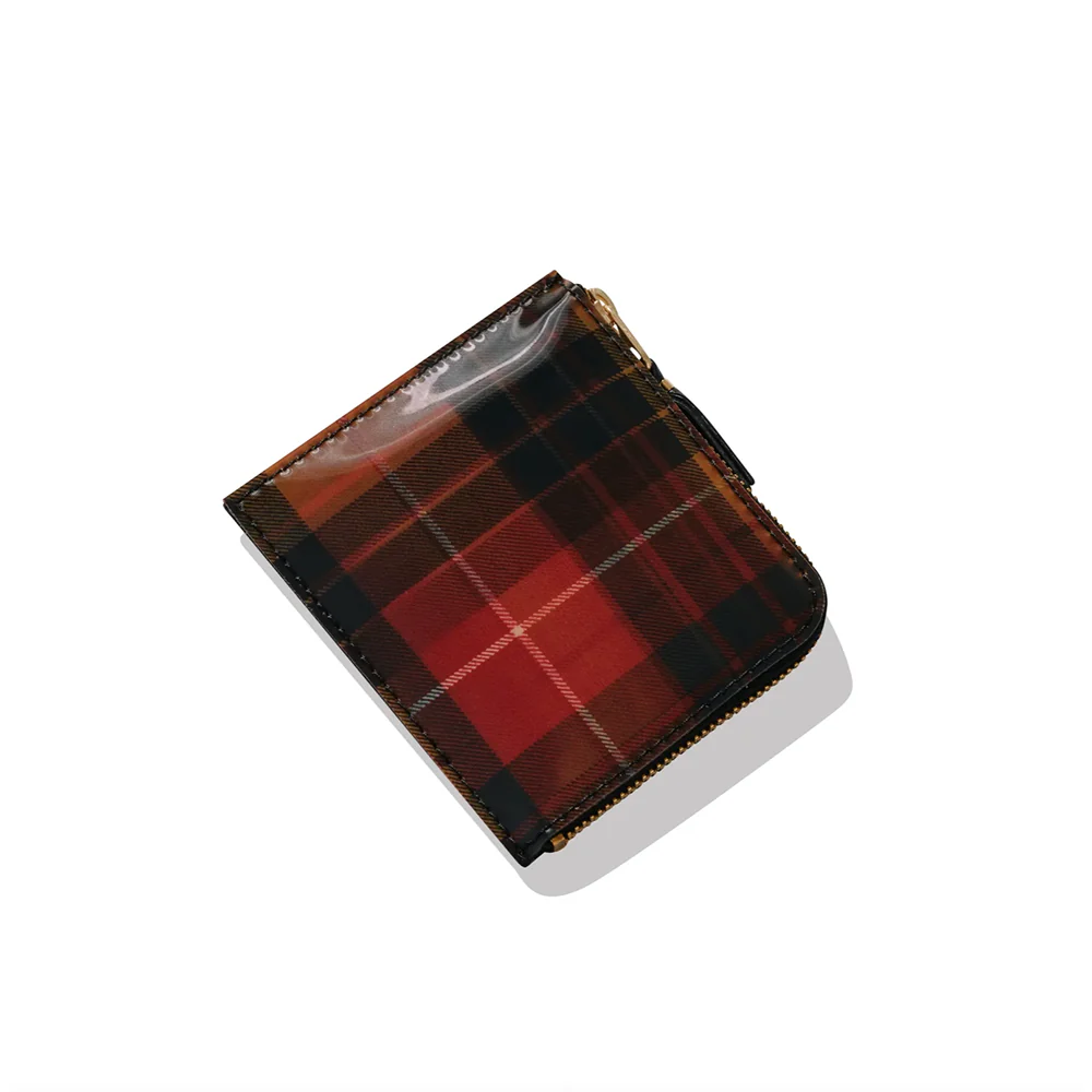 Lenticular Tartan Group Wallet Red/Yellow 3100LTRY - Image 3