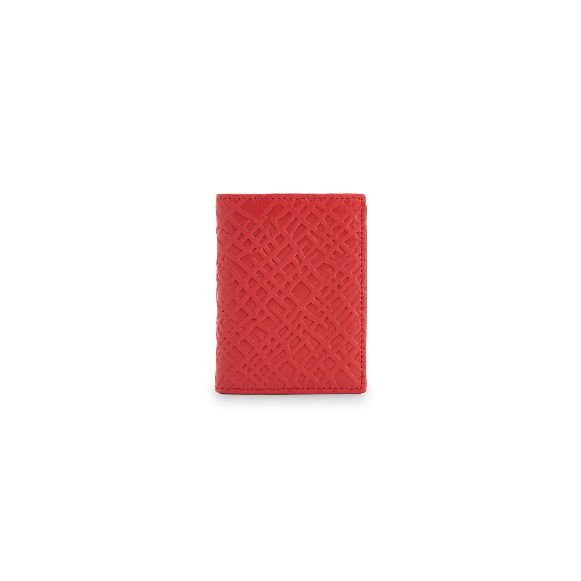 Red Embossed Roots Group Wallet 0641ERR - Image 2