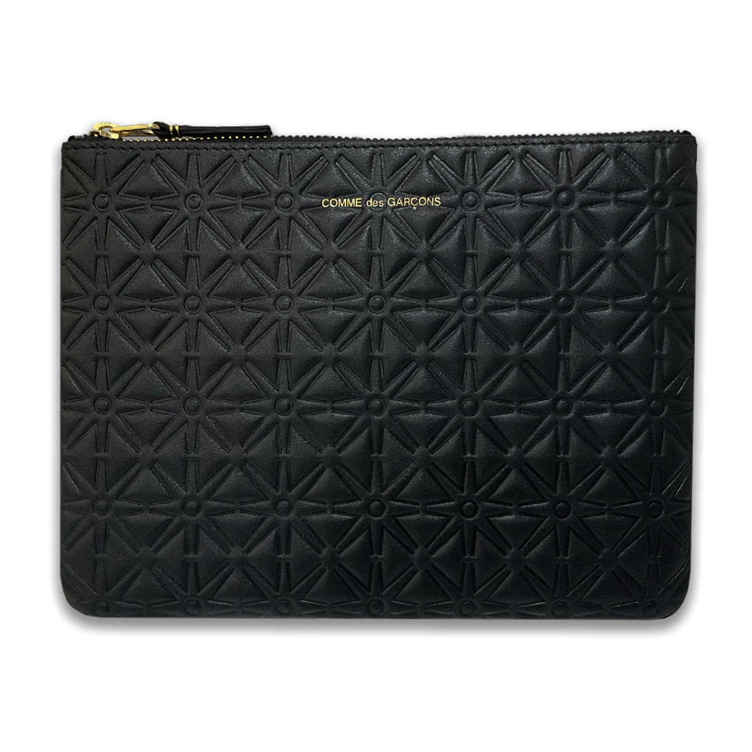 Embossed Group Wallet Black 510EA