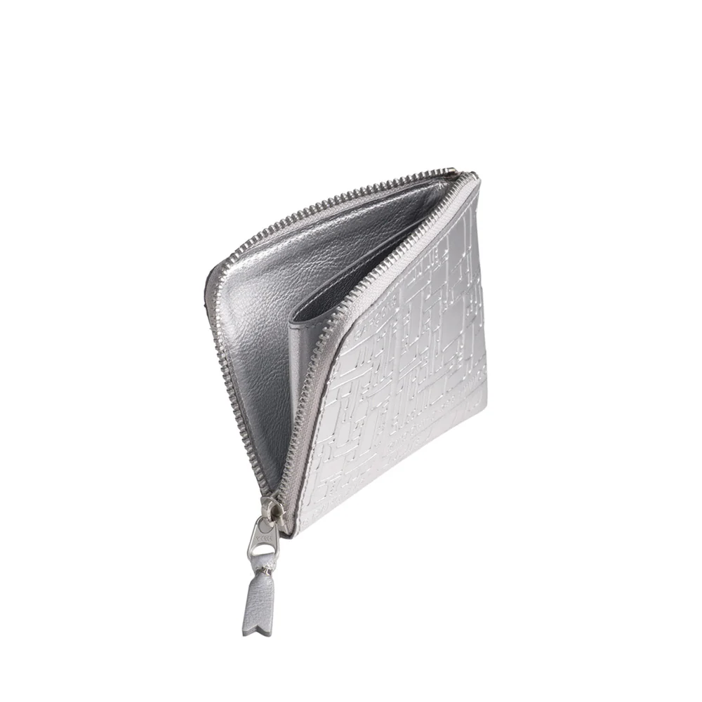 Embossed Logotype Wallet Silver 3100EG - Image 2