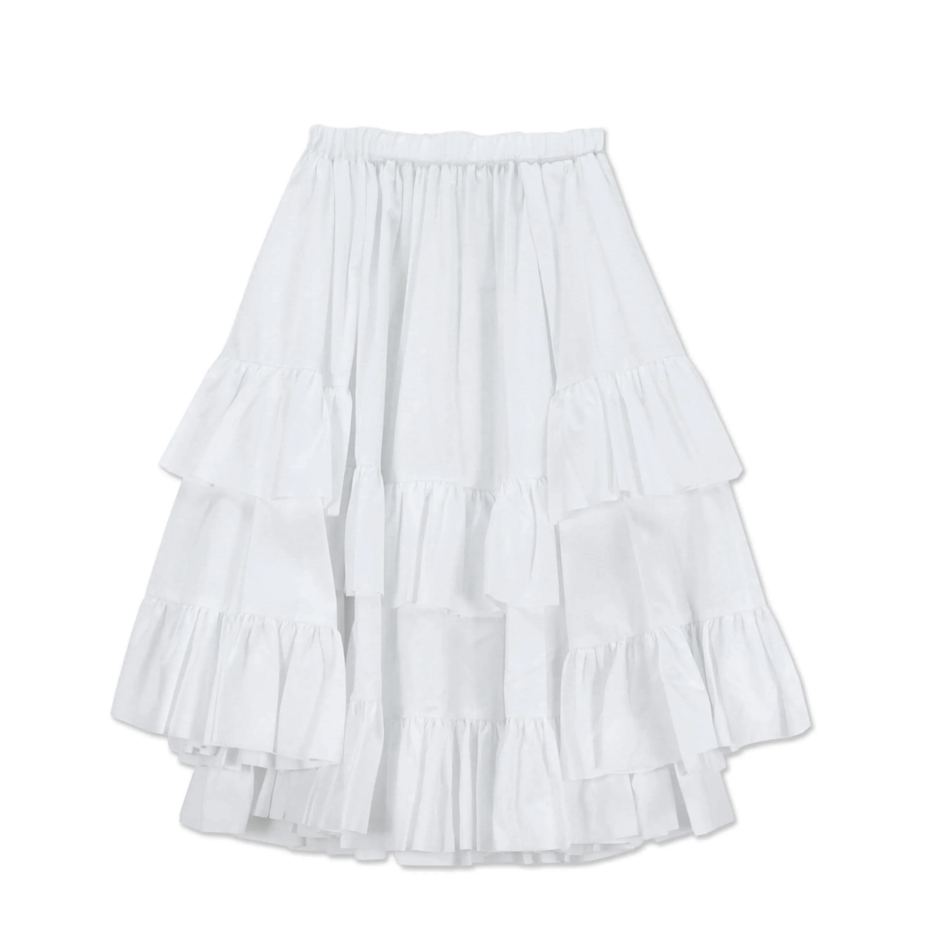White Tiered Frill Skirt - Image 2