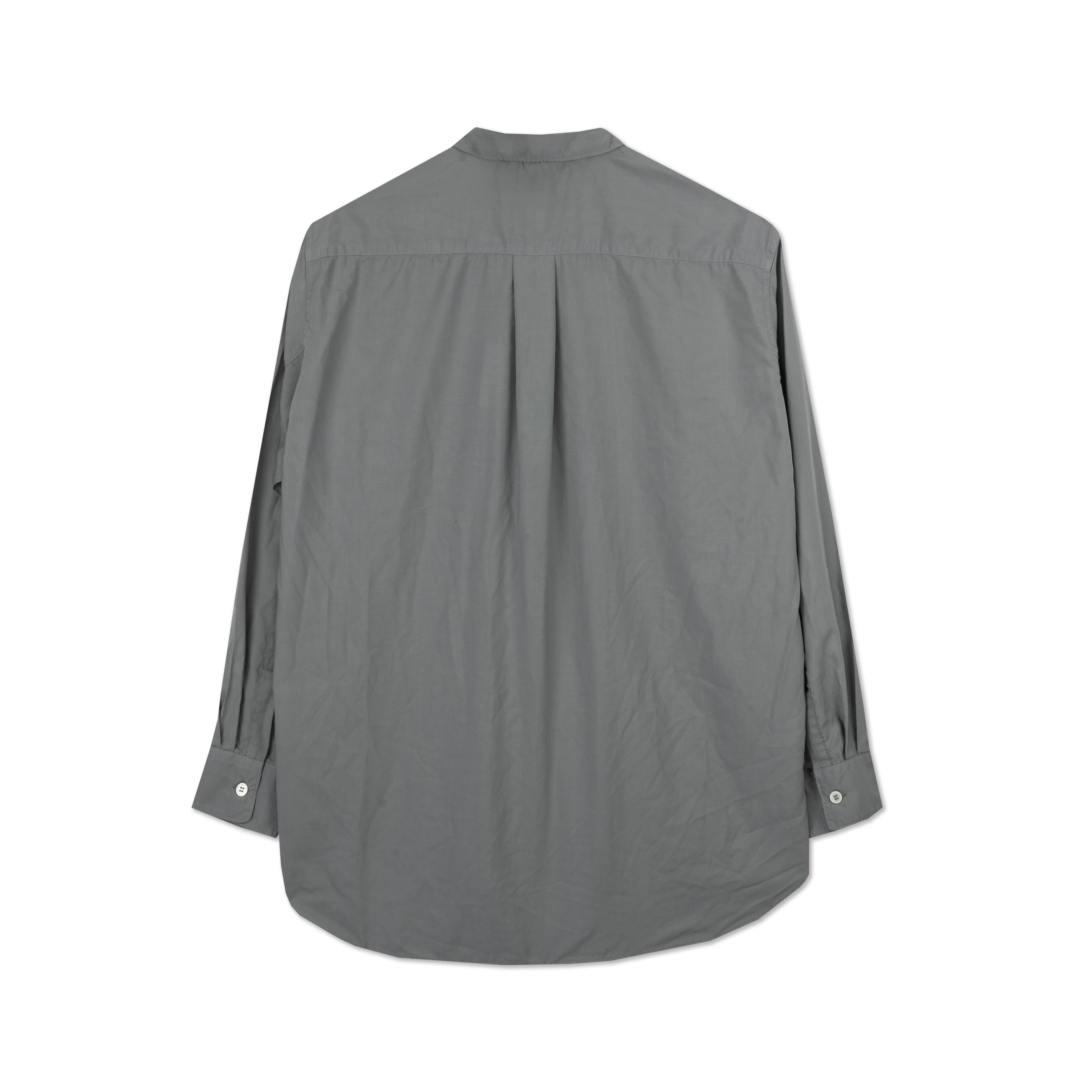 Grey Garment Treated Cut-Away Collar Shirt - Image 2