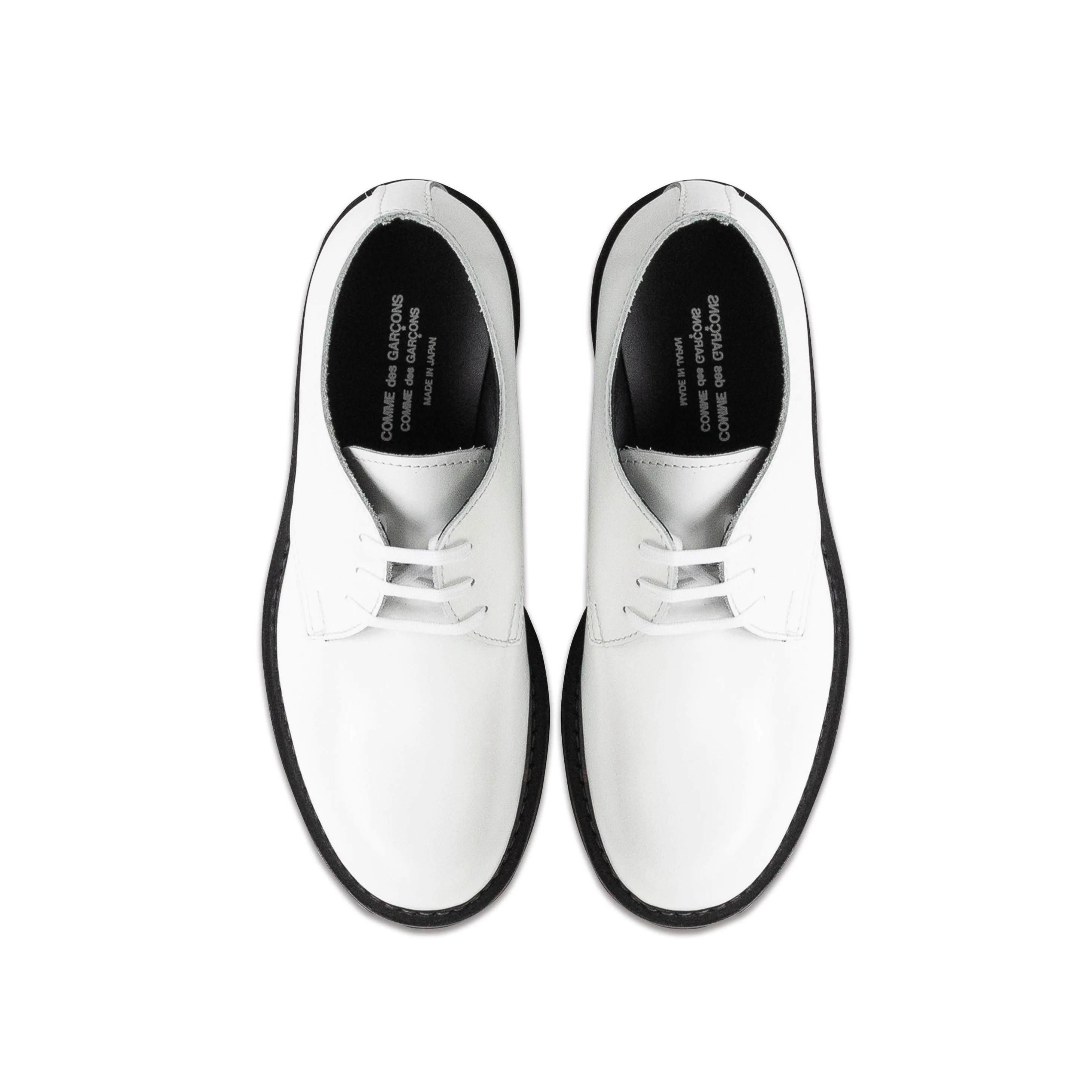 White Goodyear Leather Lace-Up Shoes - Image 4