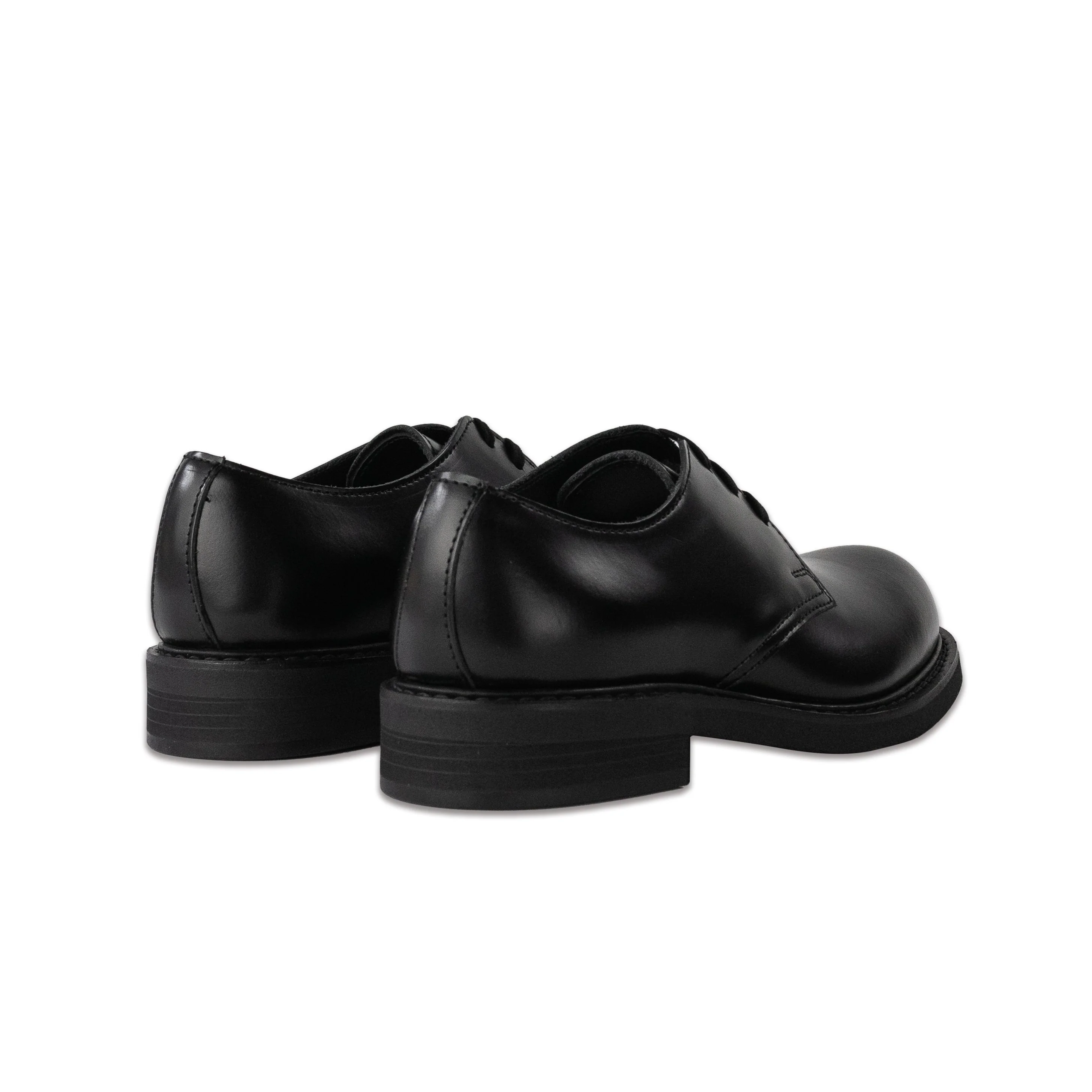 Black Goodyear Leather Lace-Up Shoes - Image 3