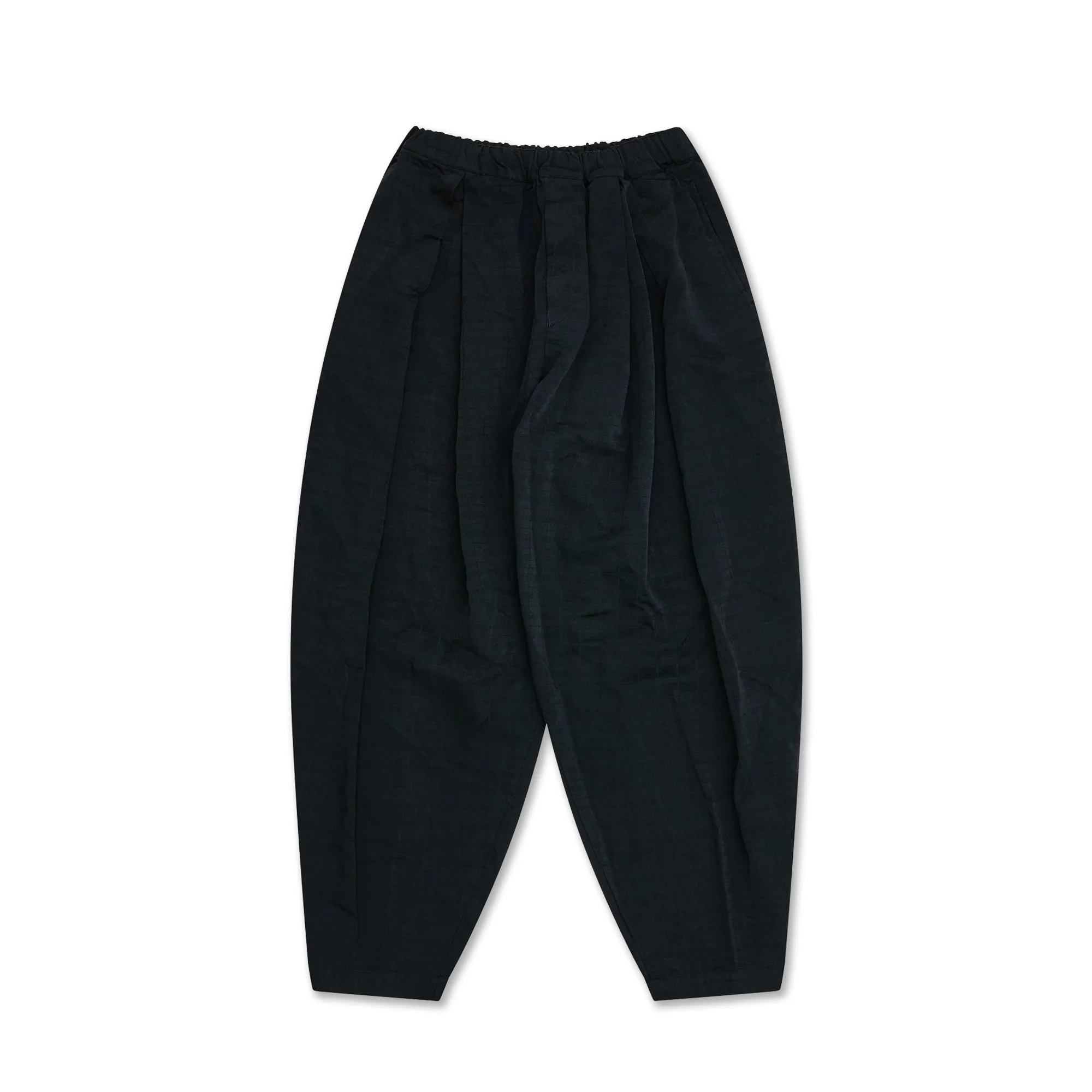 Jacquard Check Pleated Billow Pant