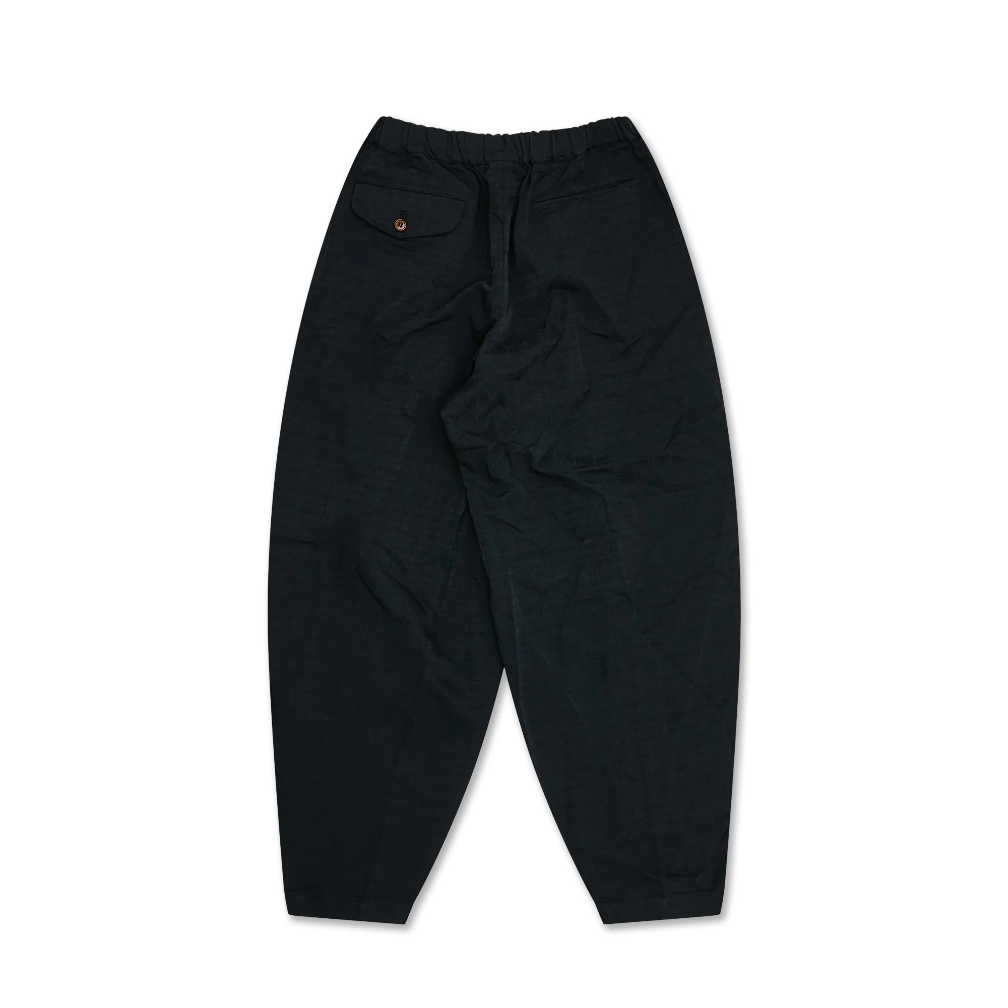 Jacquard Check Pleated Billow Pant - Image 2