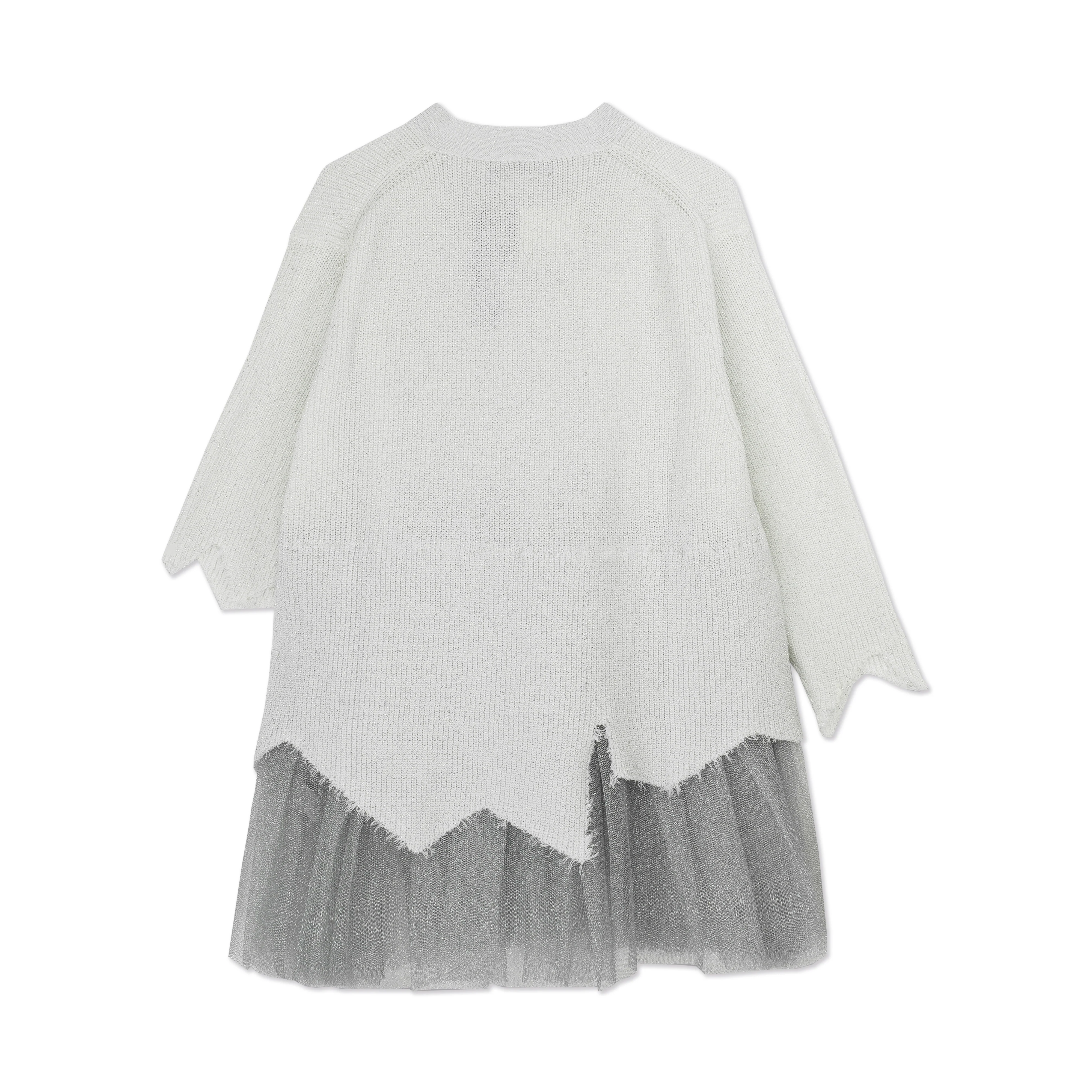 Lame Rib × Lame Tulle Cardigan - Image 2