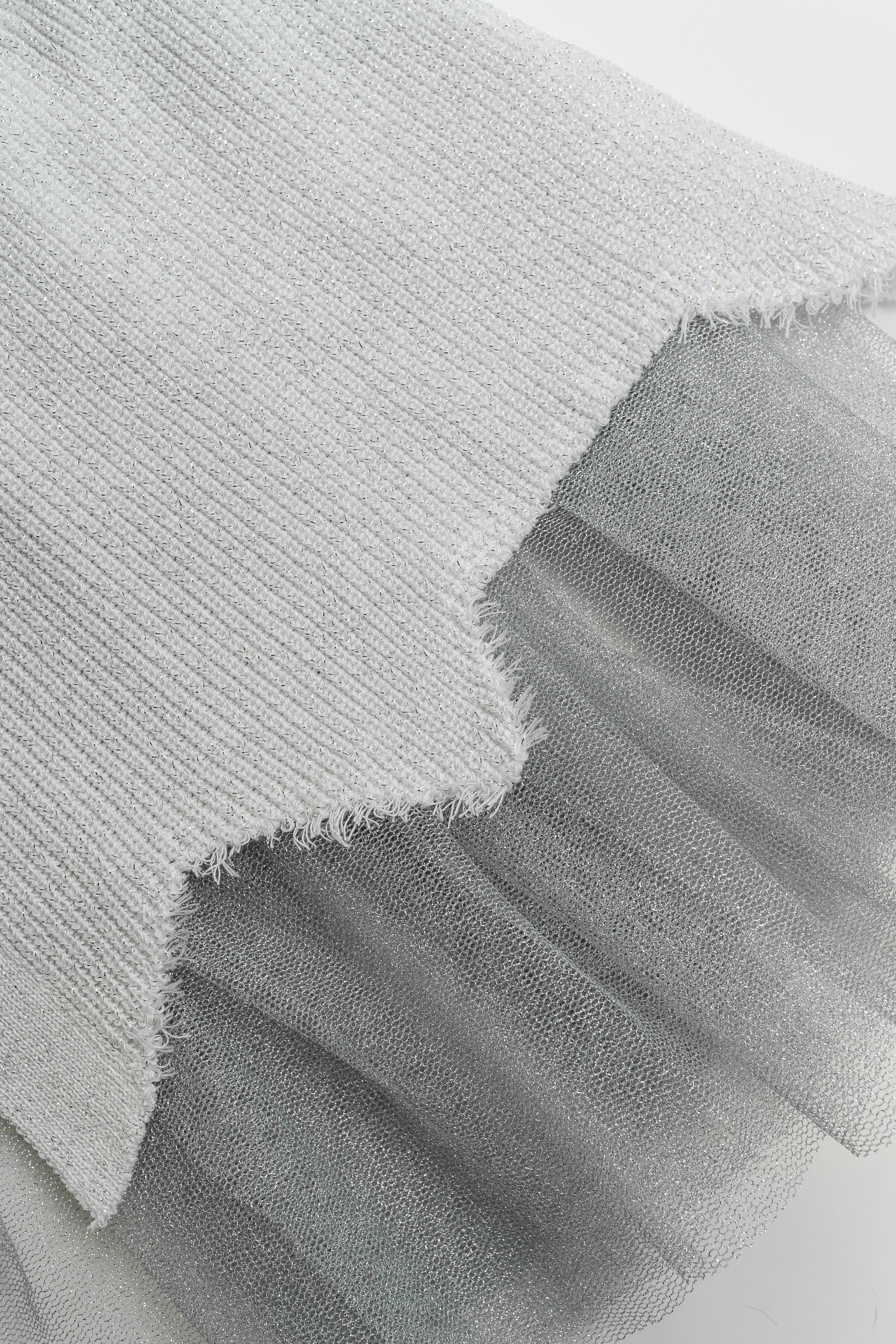 Lame Rib × Lame Tulle Cardigan - Image 3