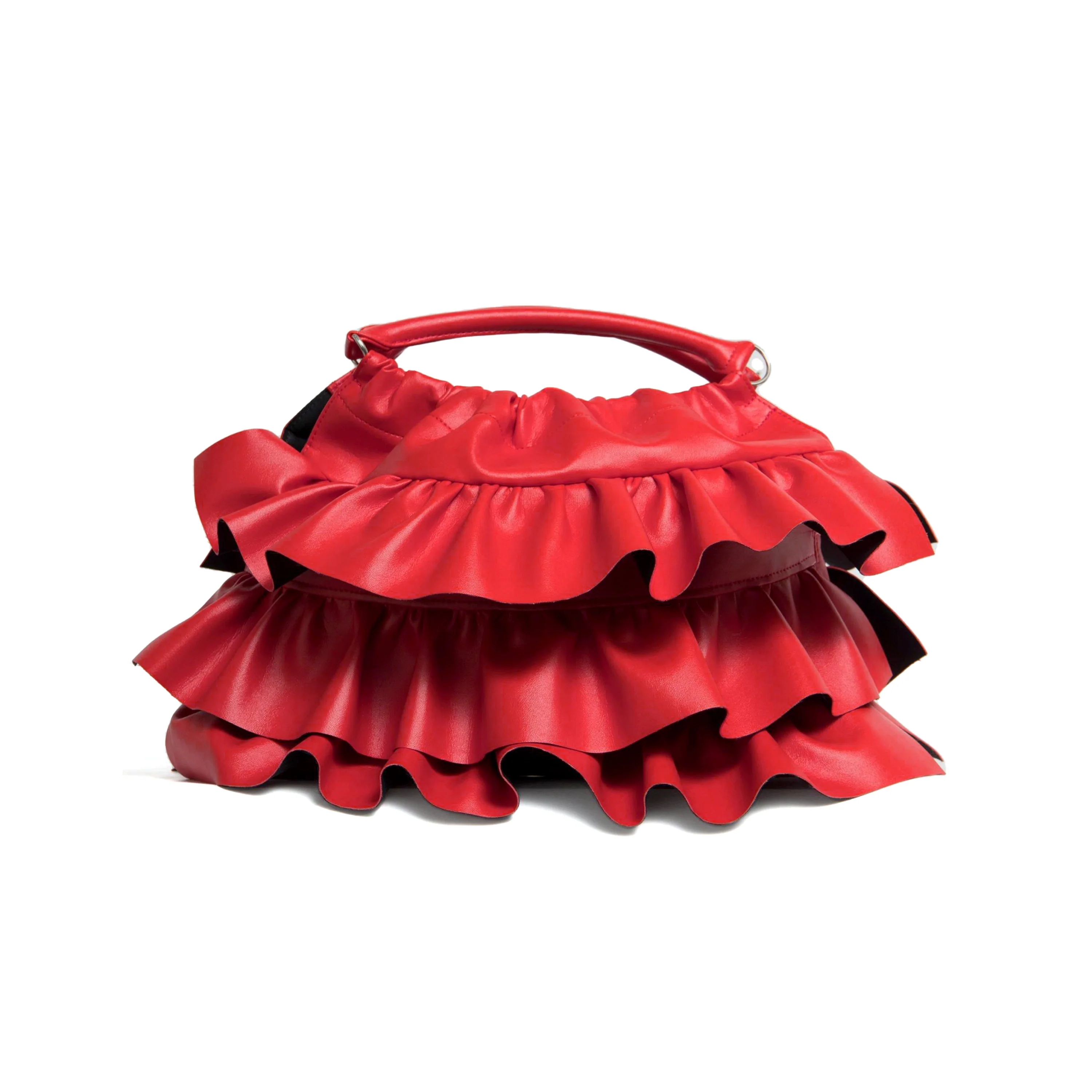 Frill Trim Bag Red