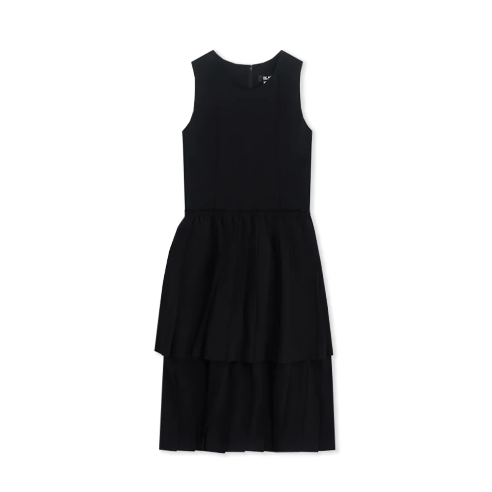 Layered Knife Pleat dress