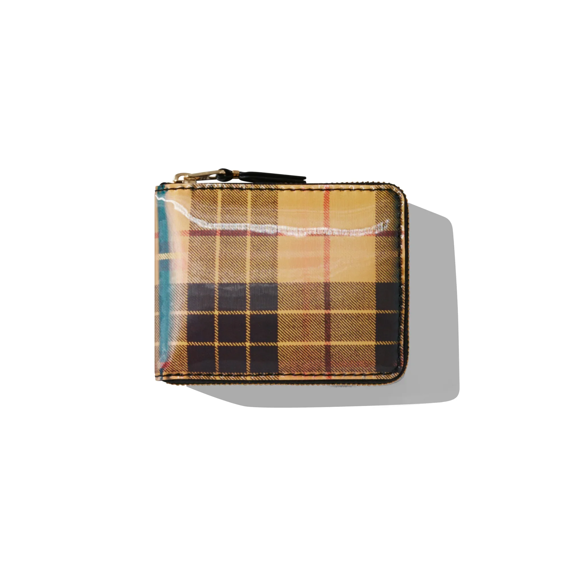 Lenticular Tartan Group Wallet Yellow/Green 7100LTYG