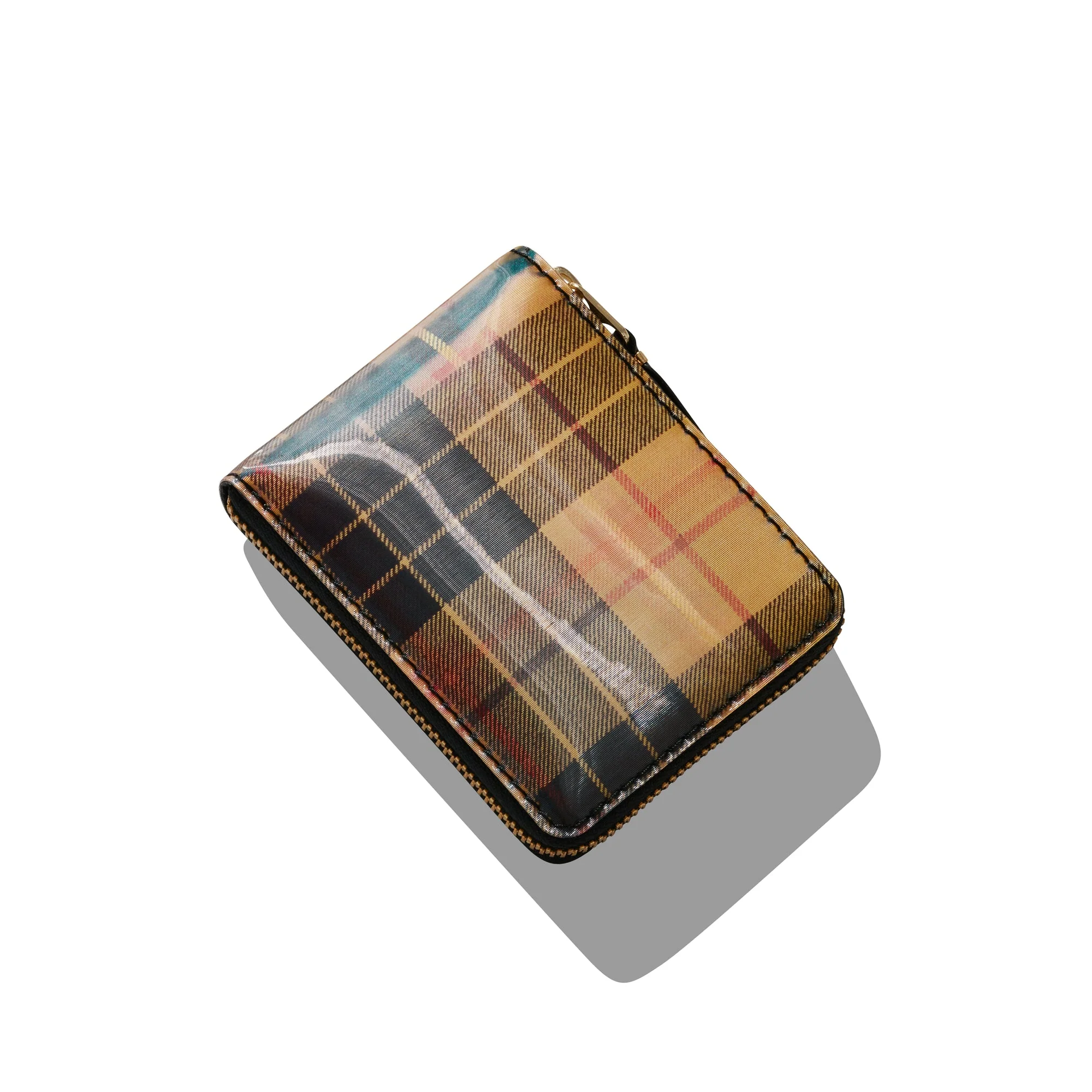 Lenticular Tartan Group Wallet Yellow/Green 7100LTYG - Image 3