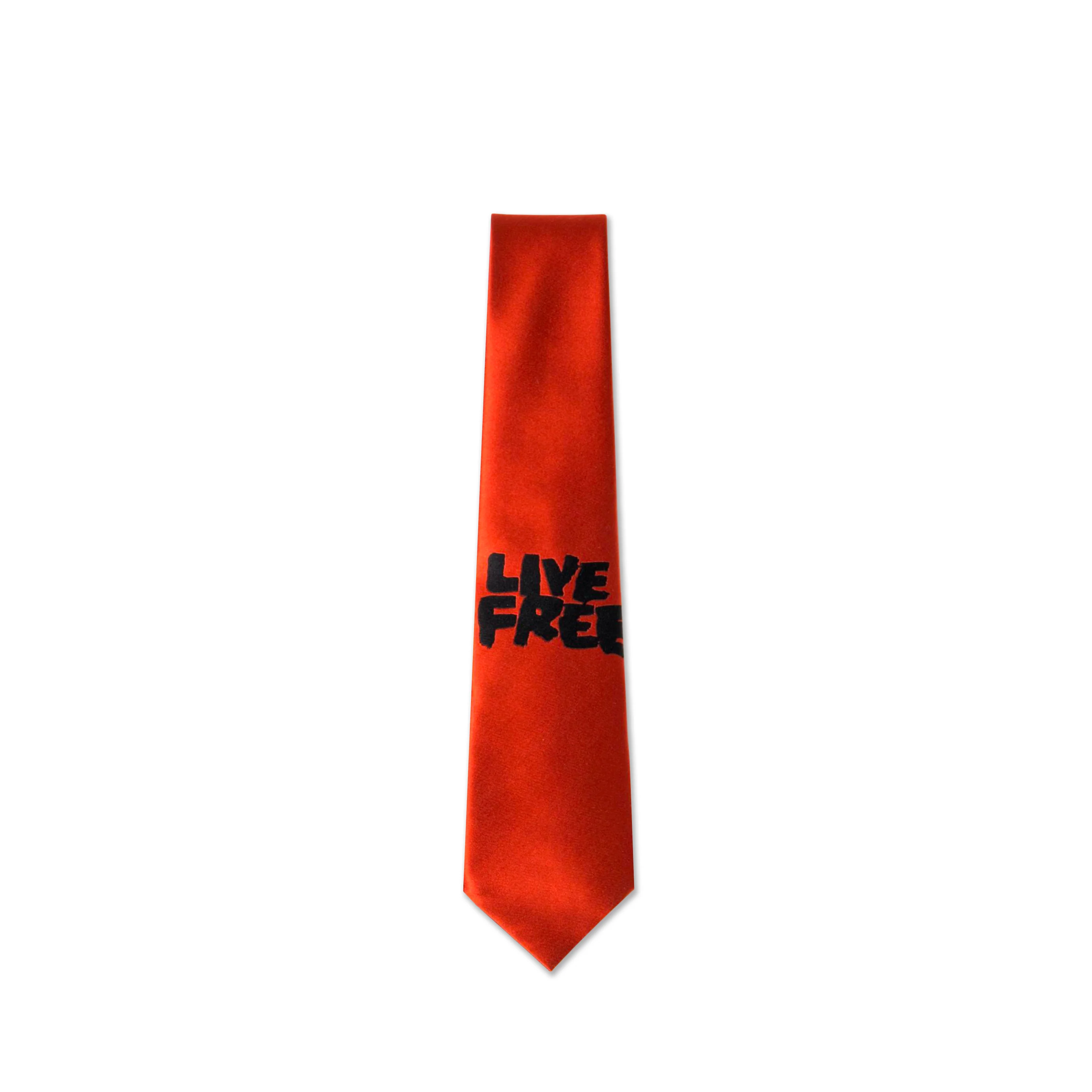 Live Free Tie Red