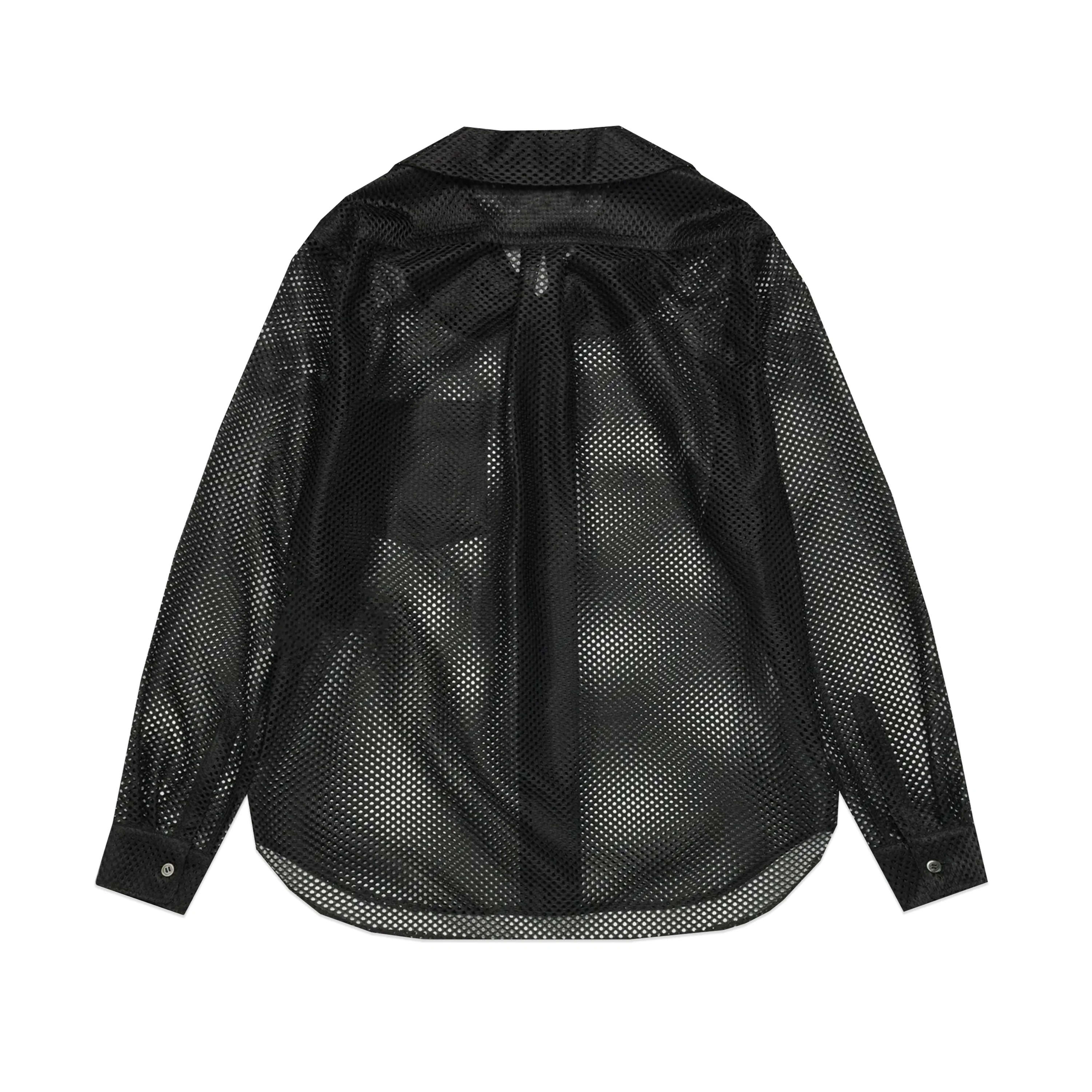 Mesh Peter Pan Shirt Black - Image 2