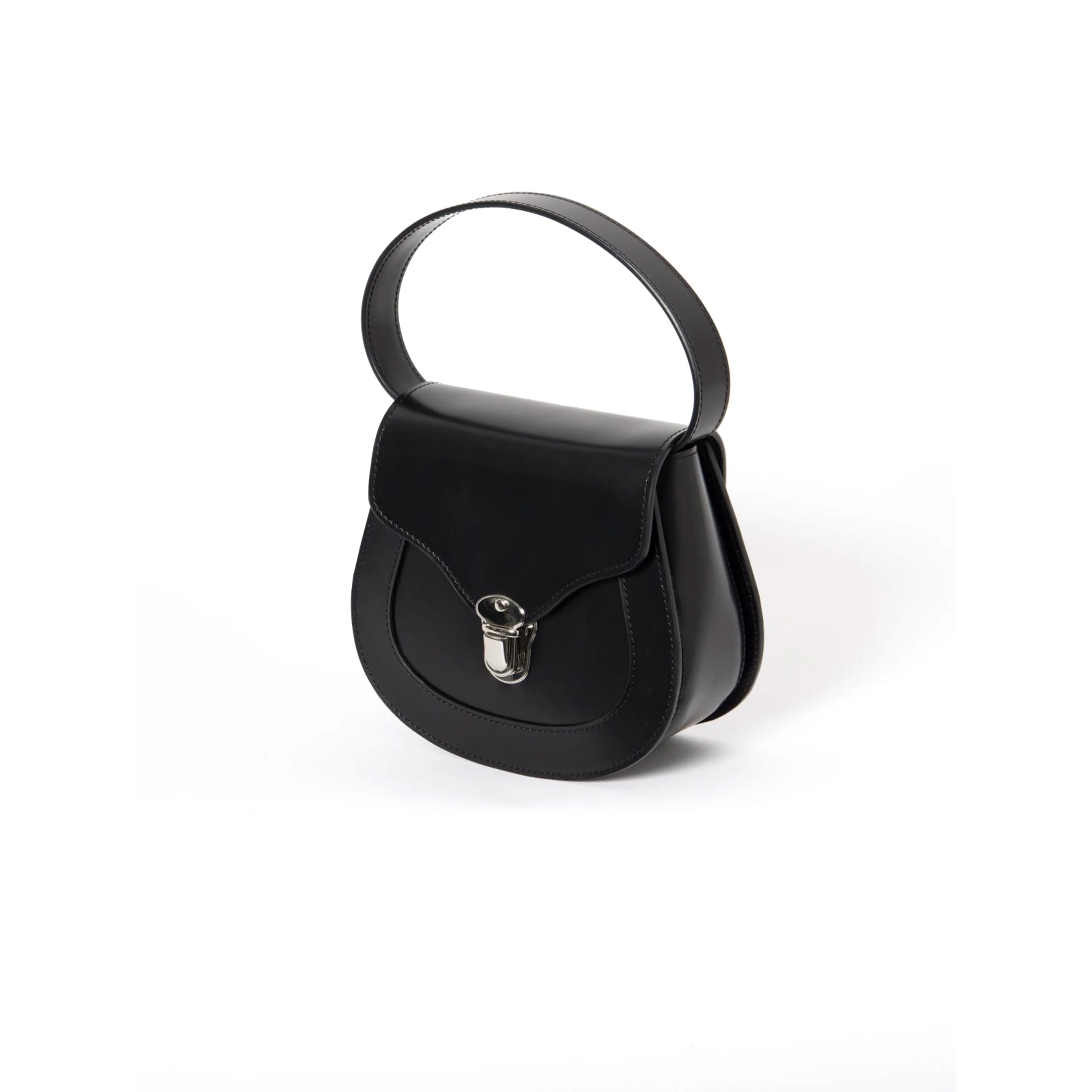 Small Glass Leather Clasp Bag - Image 2