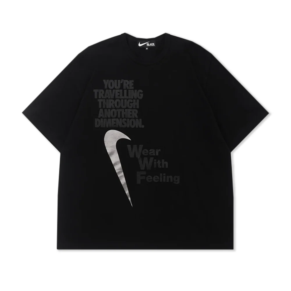 NIKE Oversized Message T-Shirt Black