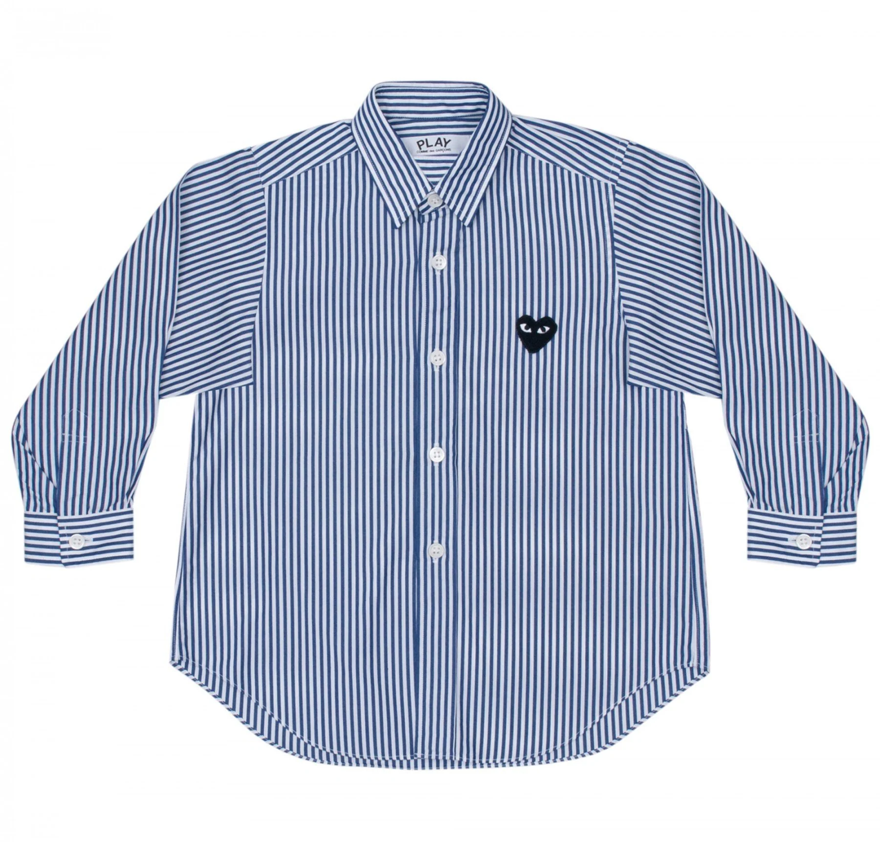 PLAY Kids Shirt Black Emblem Stripe Series