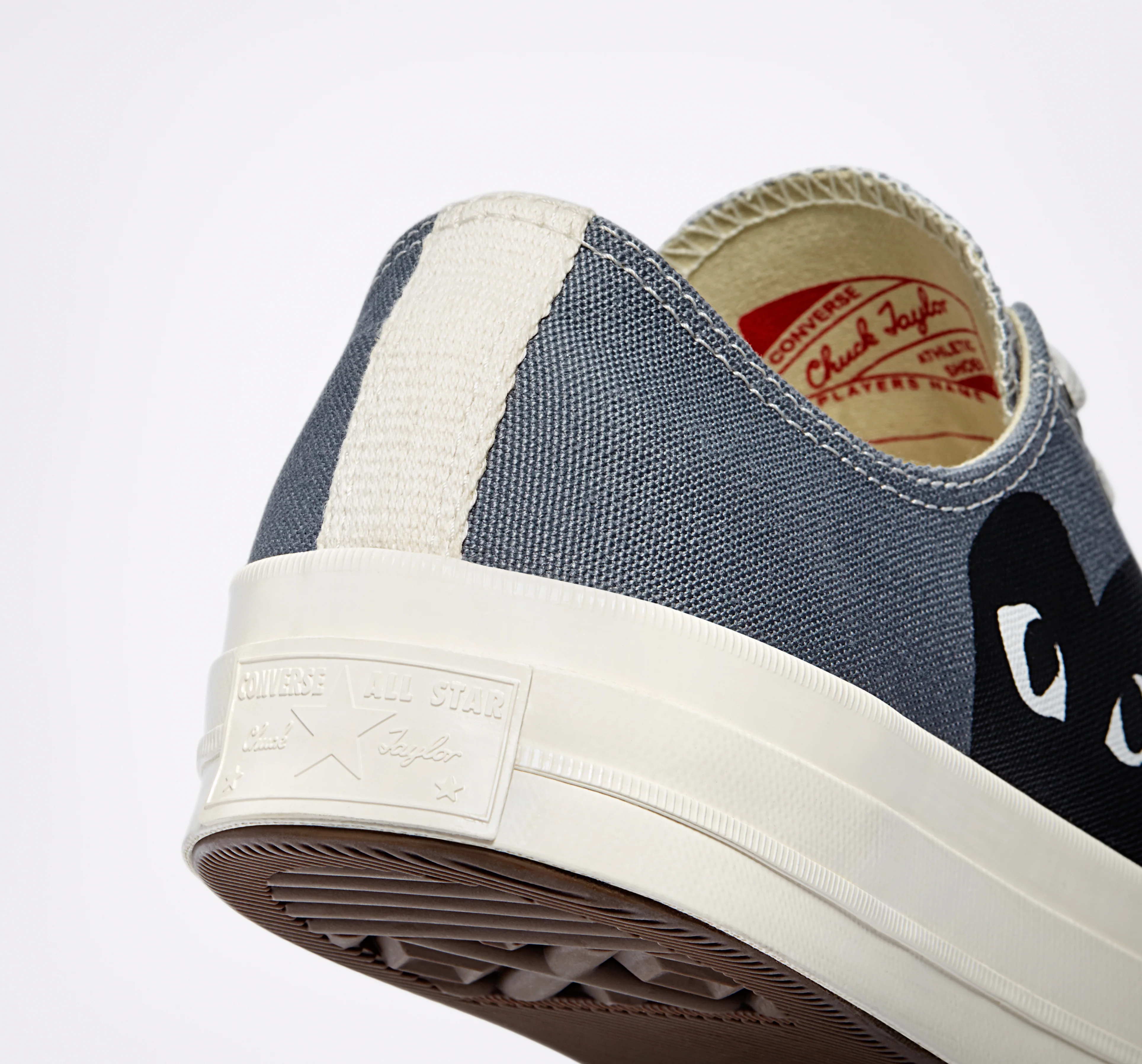 Converse Black Heart Grey Low Top - Image 9