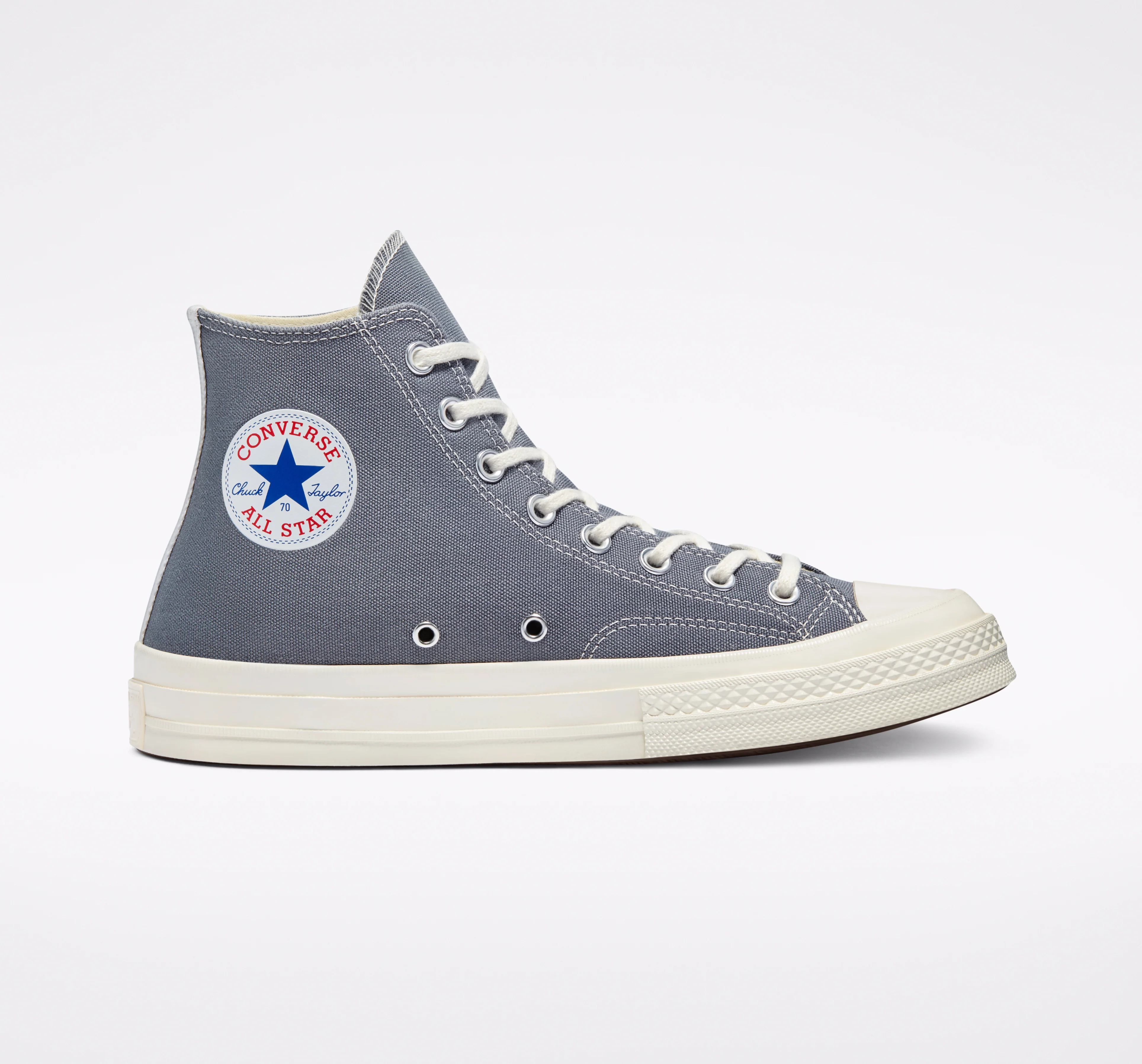Converse Black Heart Grey High Top - Image 4