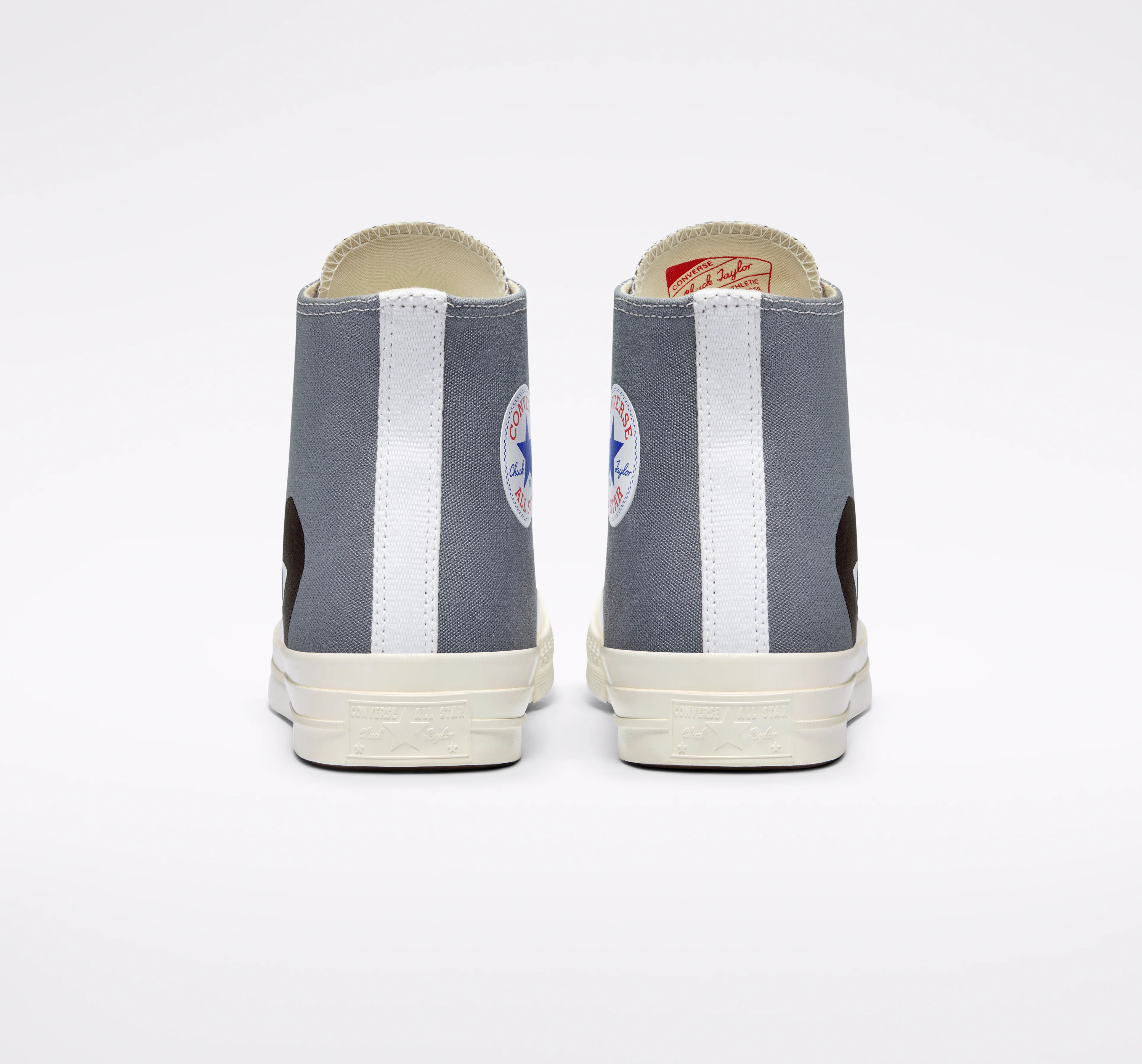 Converse Black Heart Grey High Top - Image 6