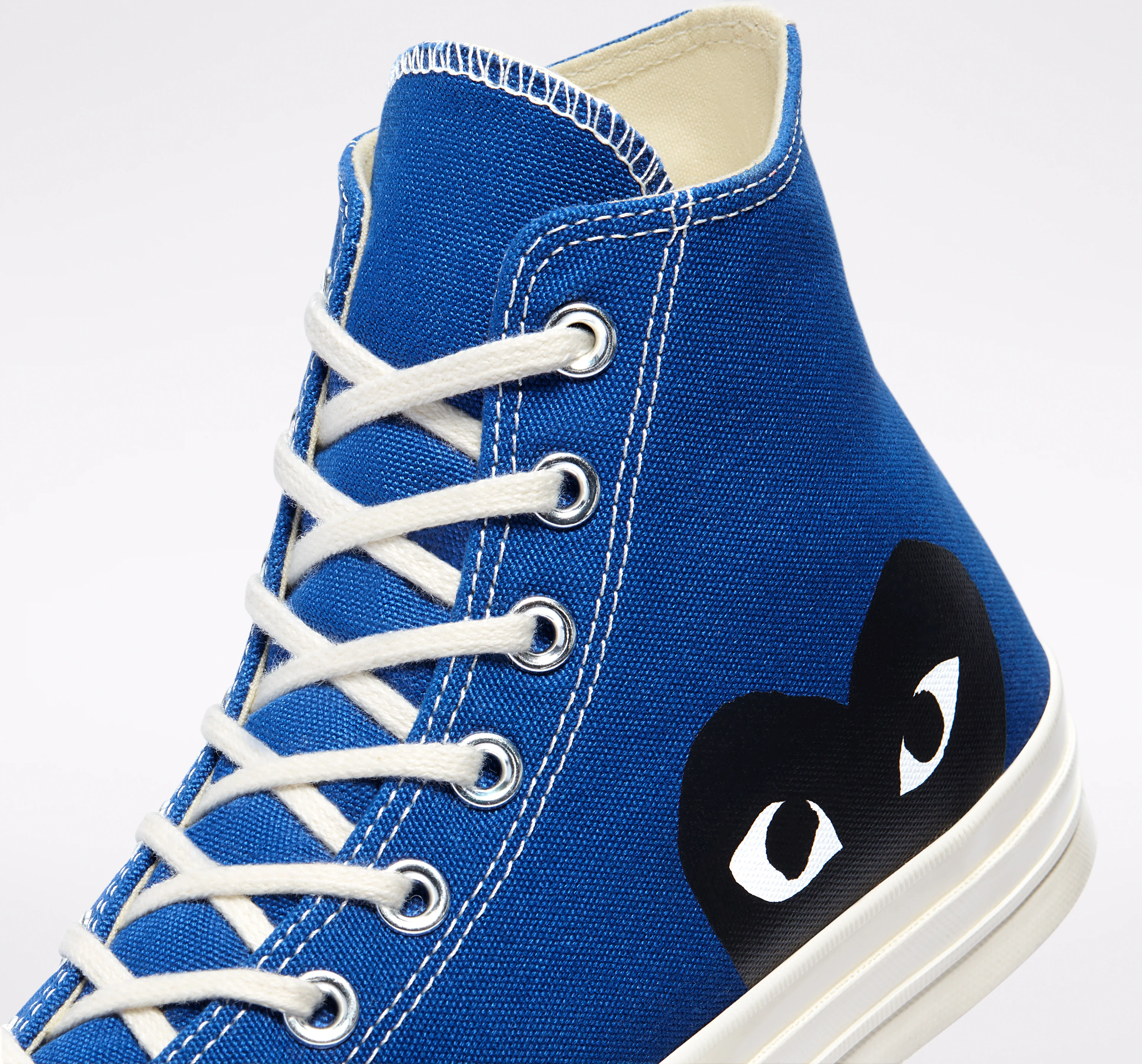 Converse Black Heart Blue High Top - Image 7