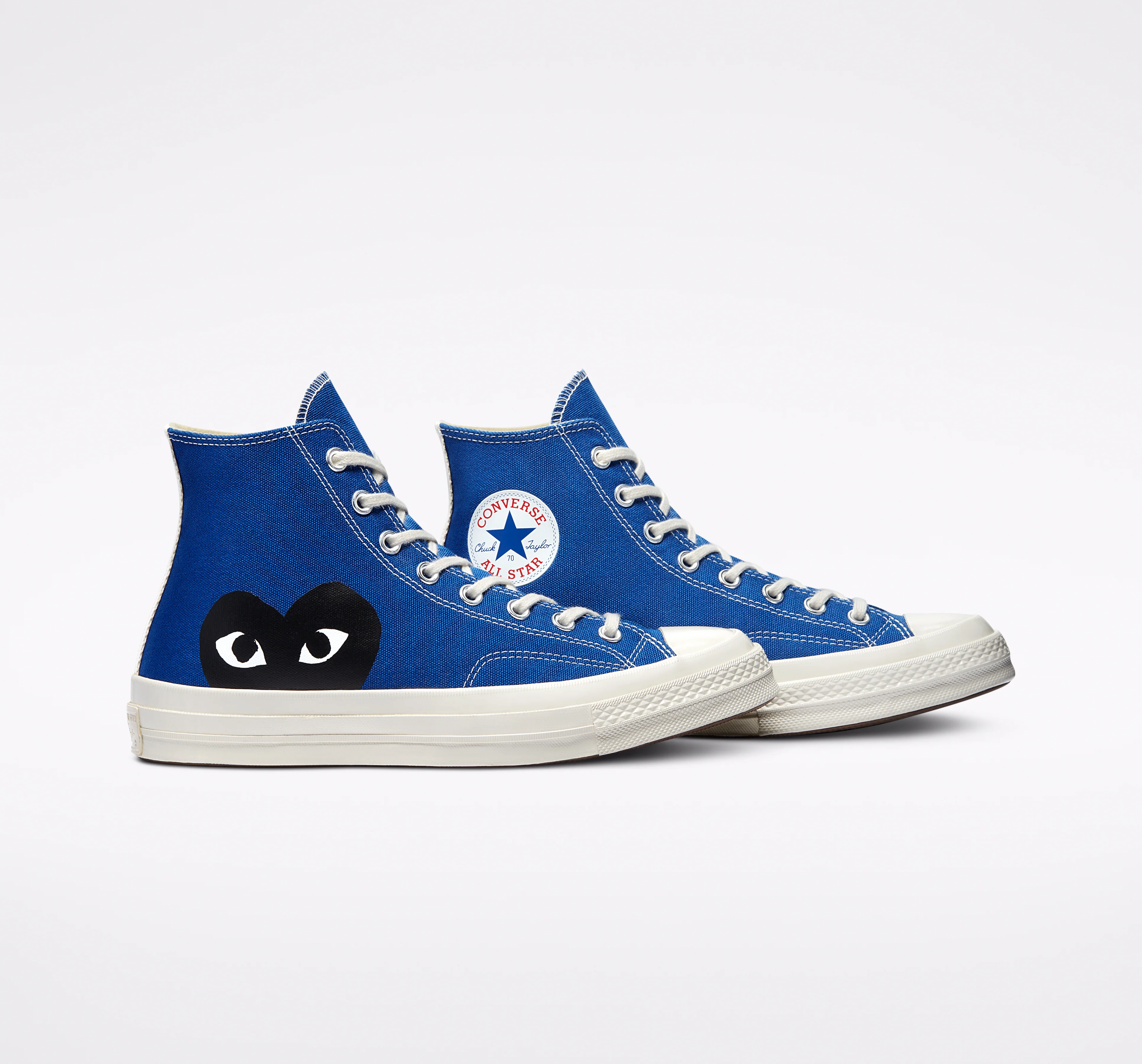 Converse Black Heart Blue High Top - Image 8