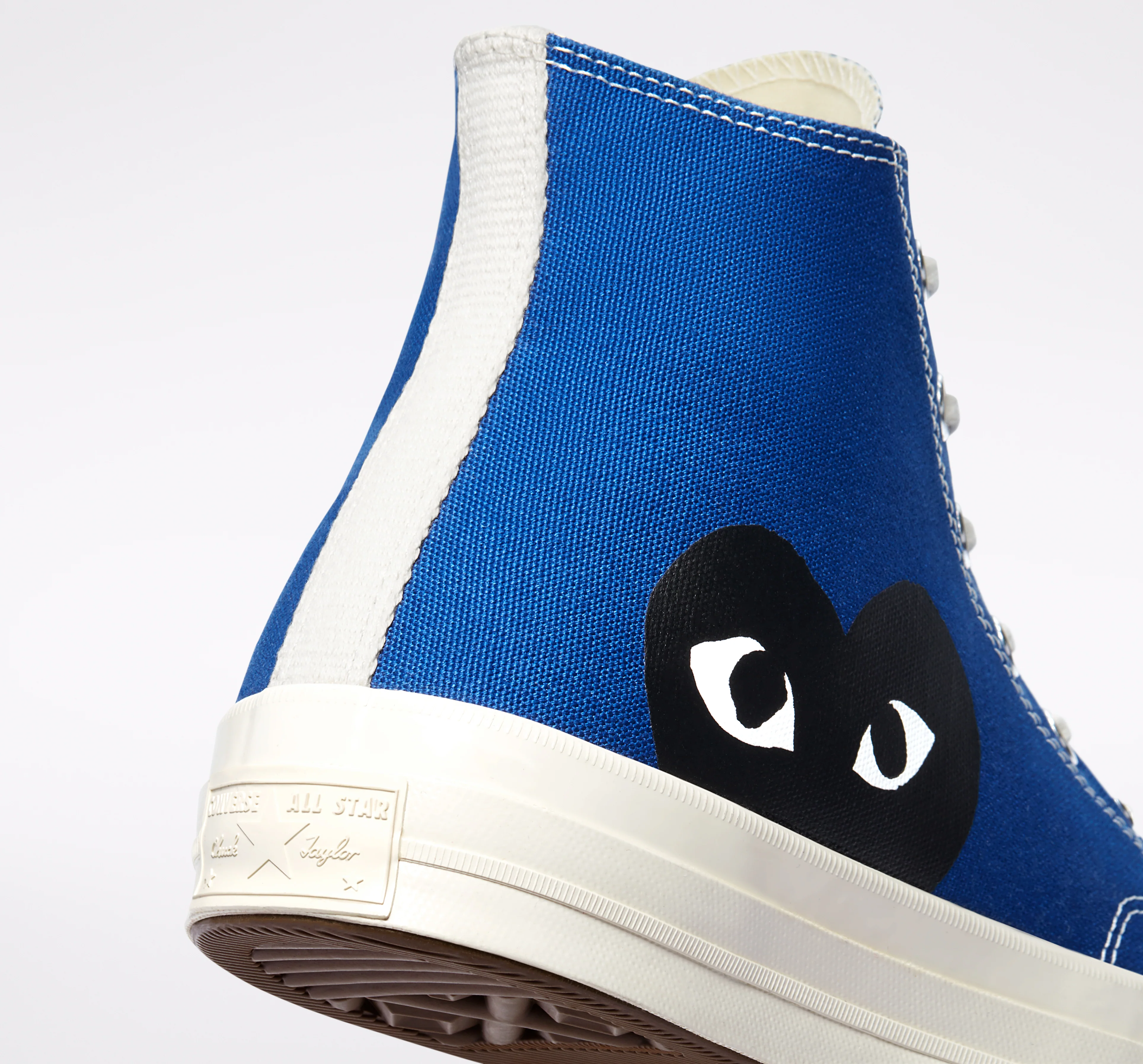 Converse Black Heart Blue High Top - Image 9